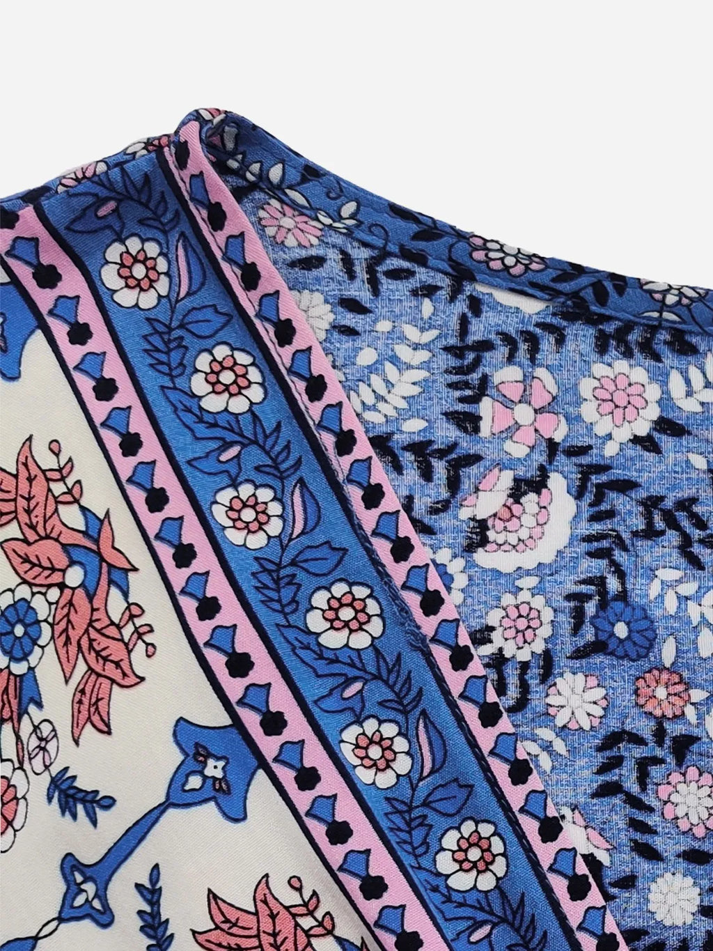 Plus Size Printed Surplice Half Sleeve Dress