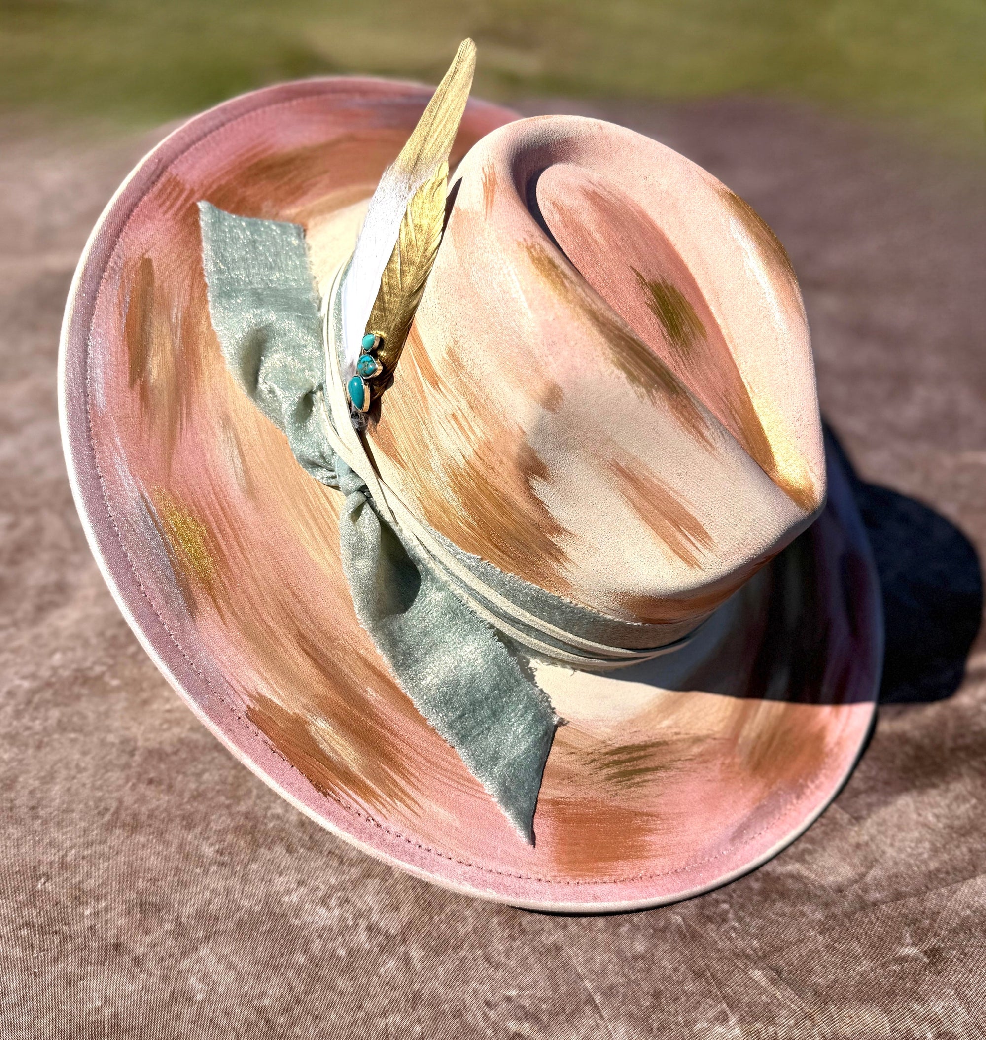 Custom handcrafted Solar Fedora Hat-0