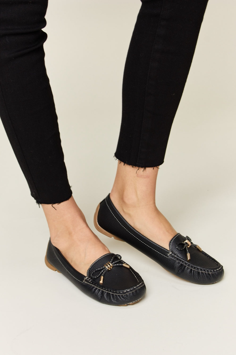Forever Link Slip On Bow Flats Loafers-0