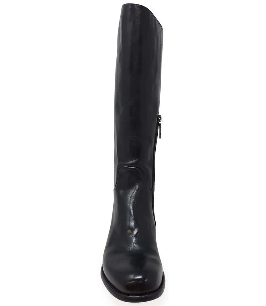 Black Flat Knee High Boot