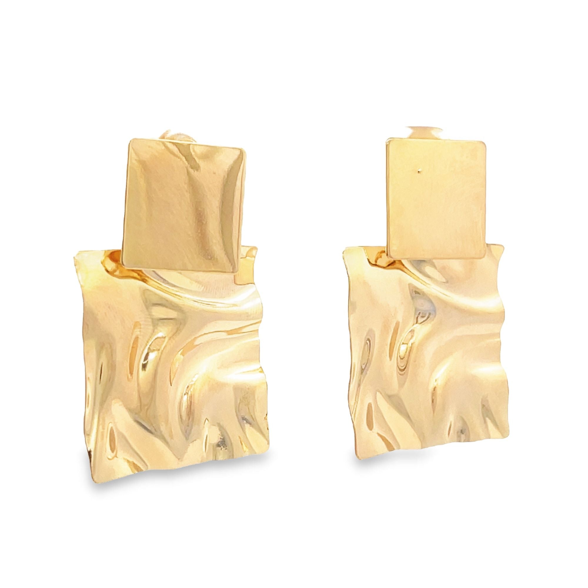 Square Minimalist Stud Earrings (J255)-0