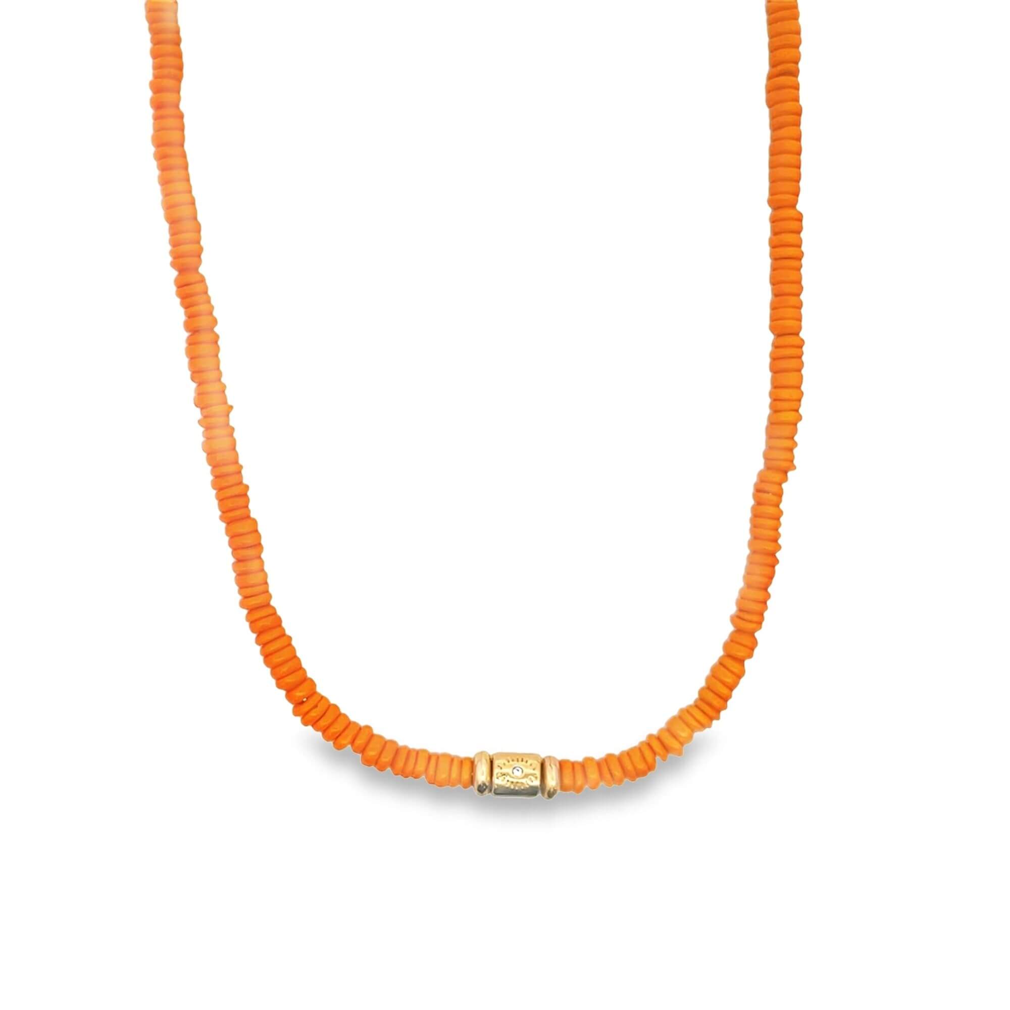 Colorful Enamel Bead Disc Choker (H64)-0