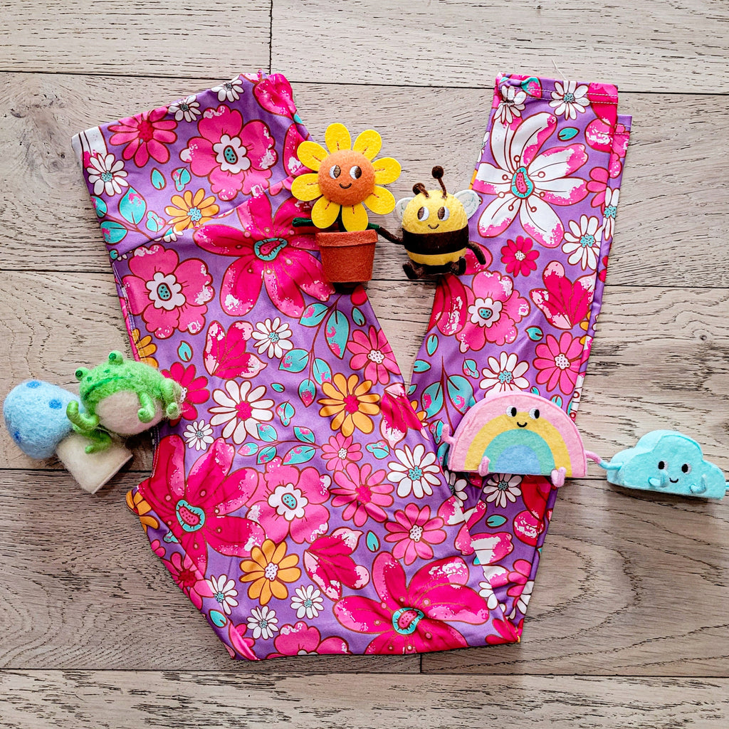 Easter Floral - High-quality Handcrafted Vibrant Leggings