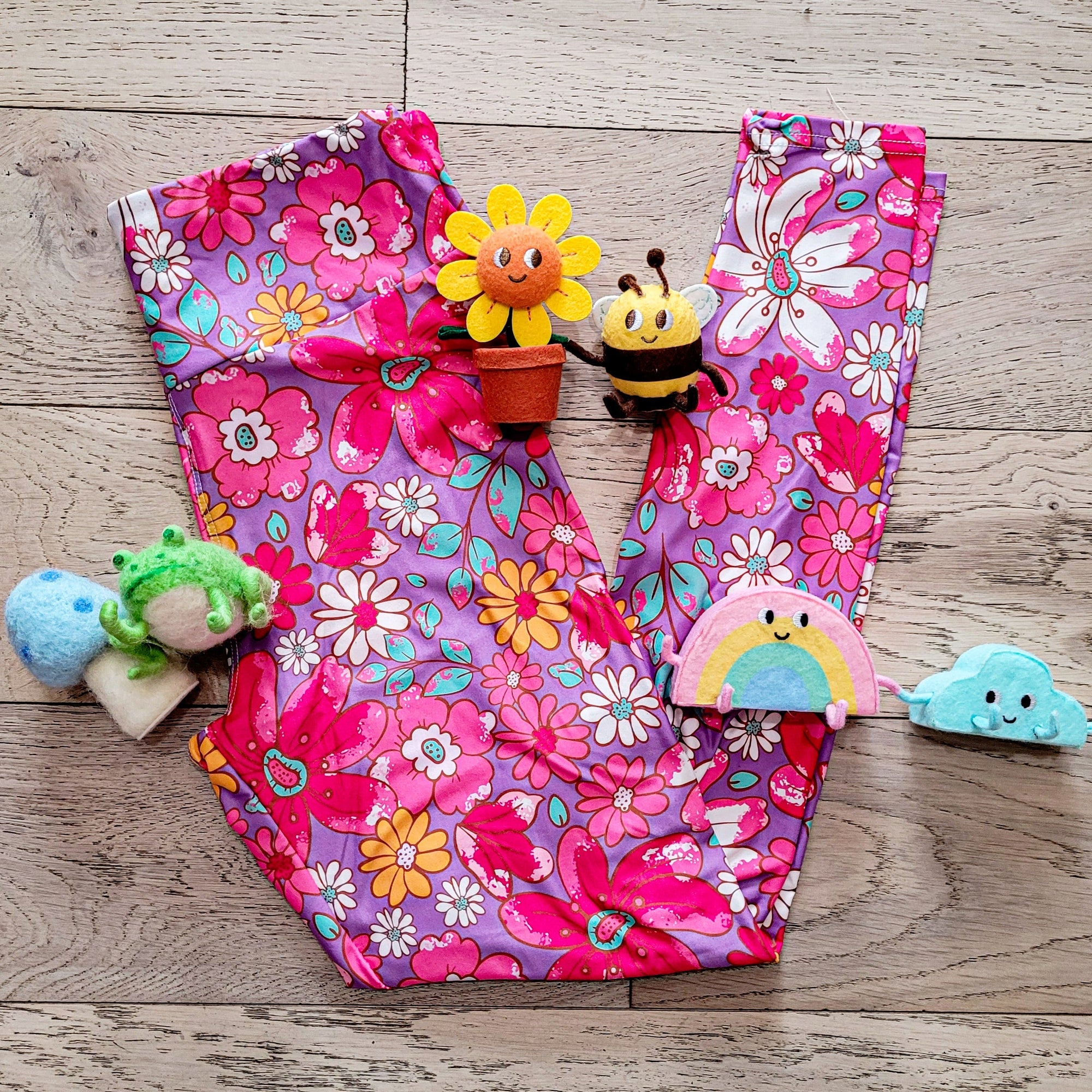 Easter Floral - High-quality Handcrafted Vibrant Leggings