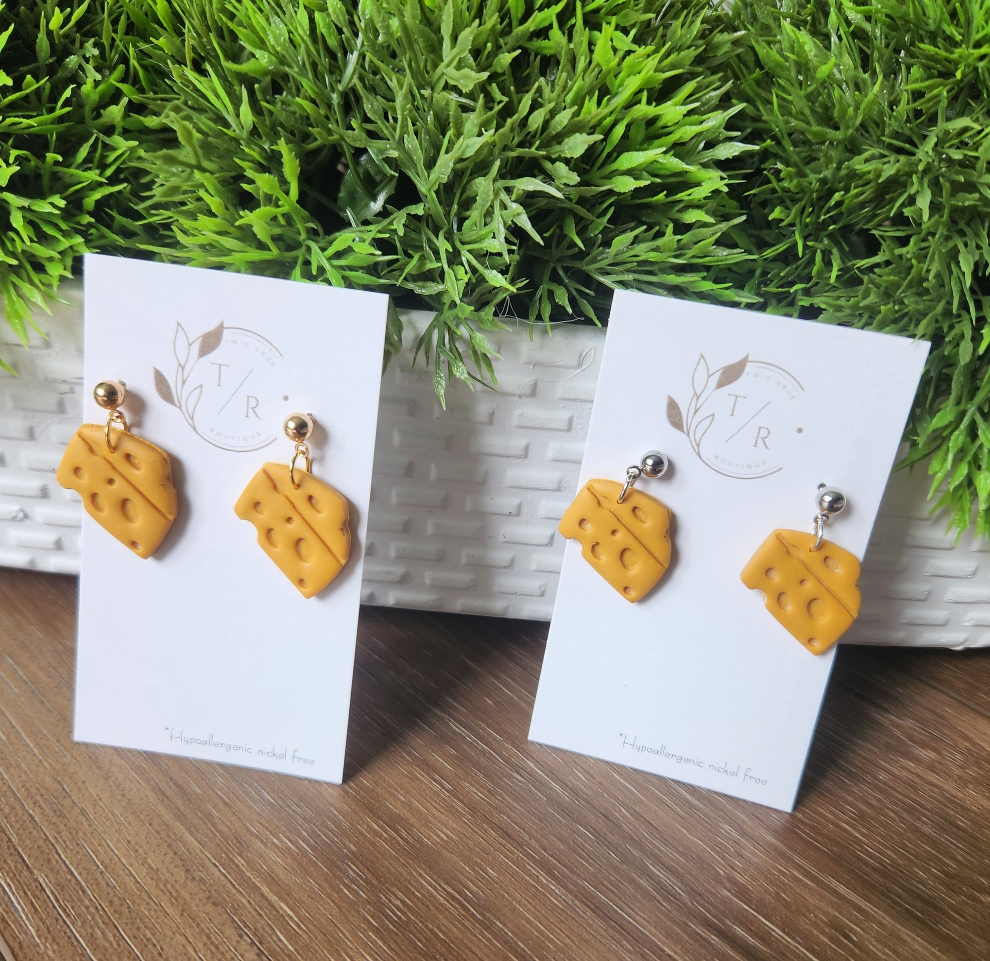 Wisconsin cheese earrings