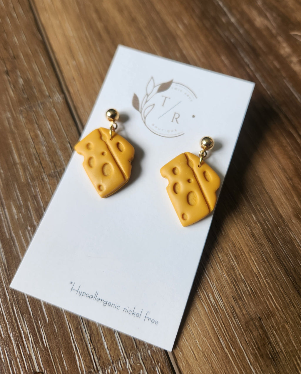 Wisconsin cheese earrings