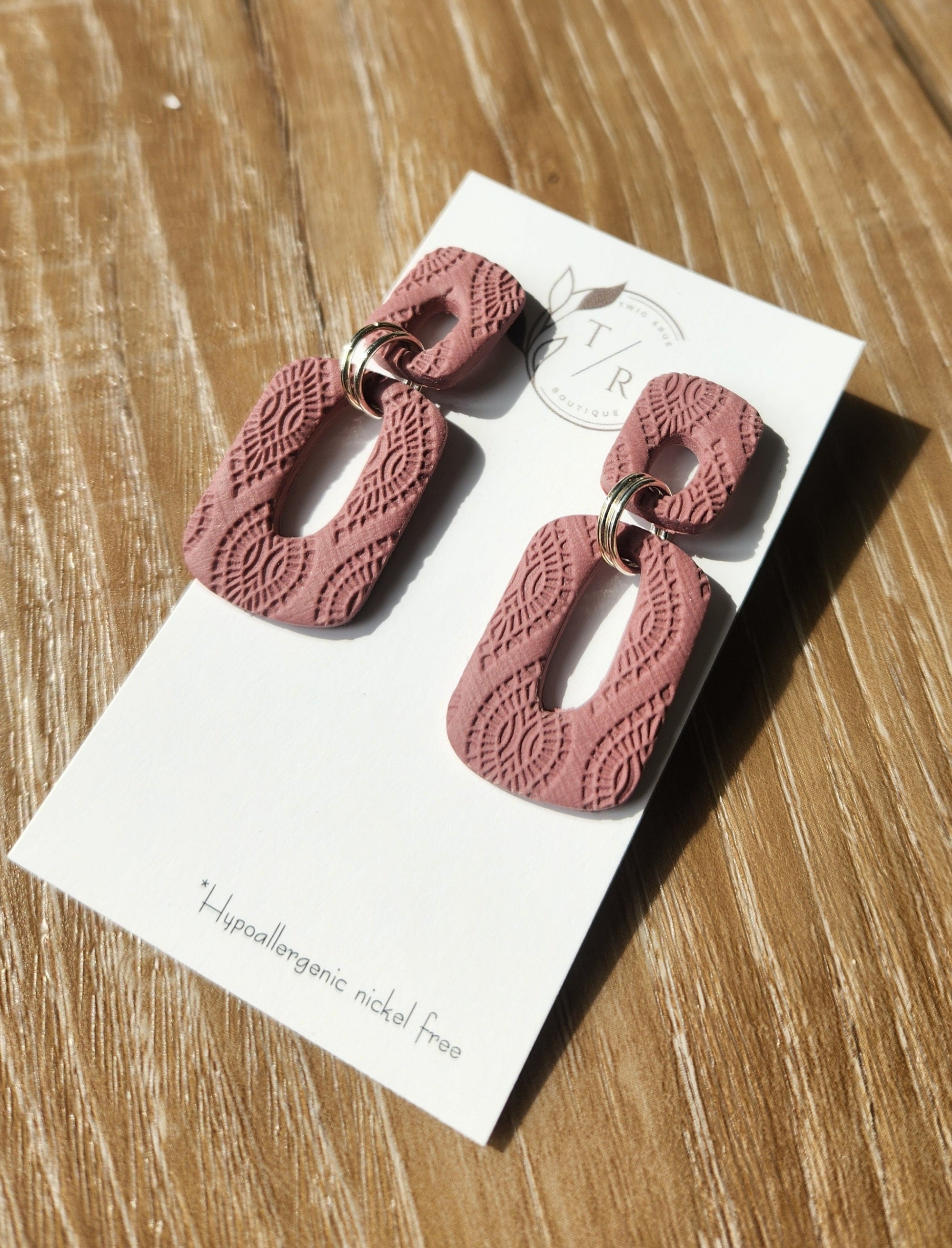 Logan| Clay Open Rectangles