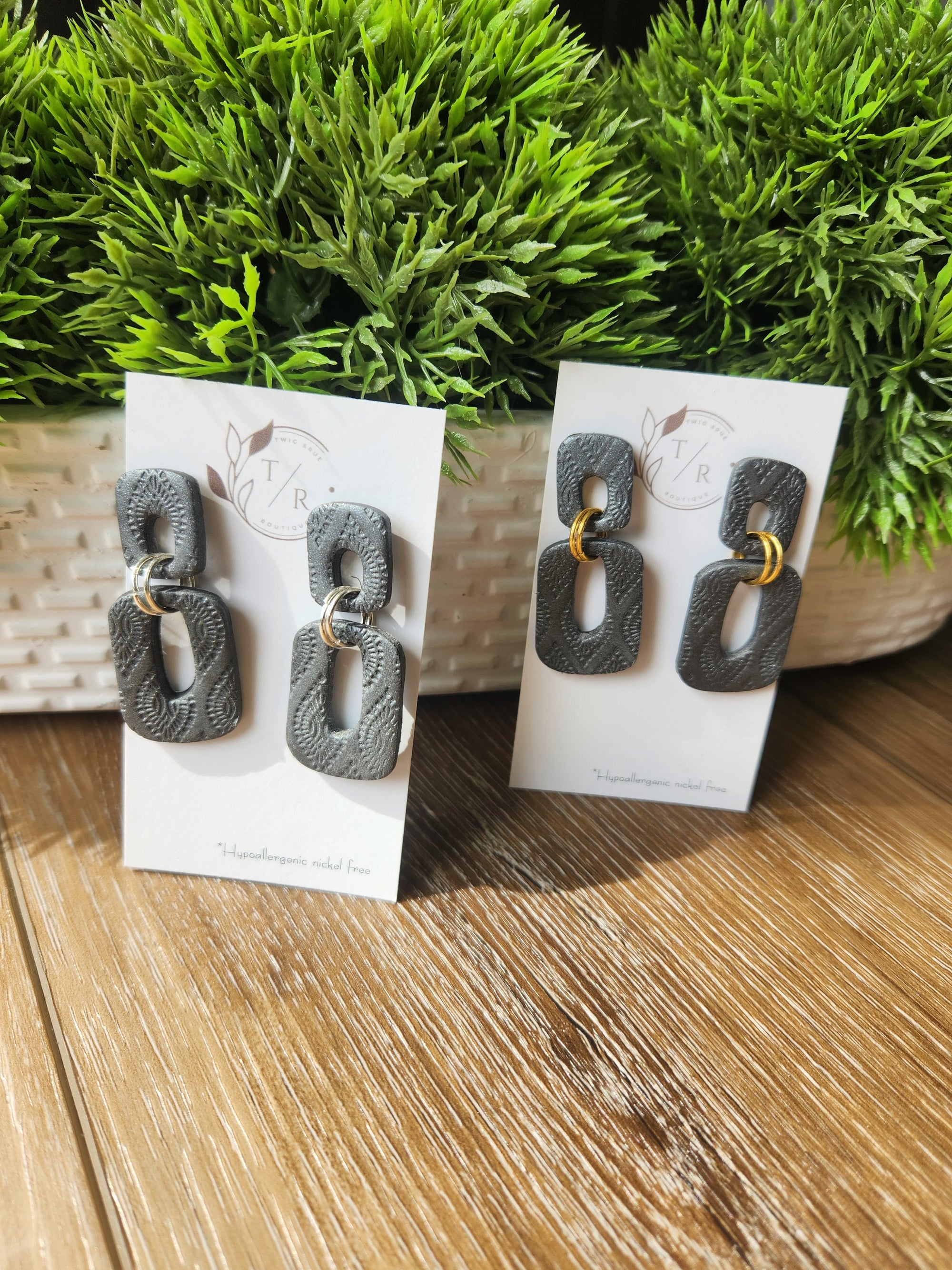 Logan| Clay Open Rectangles