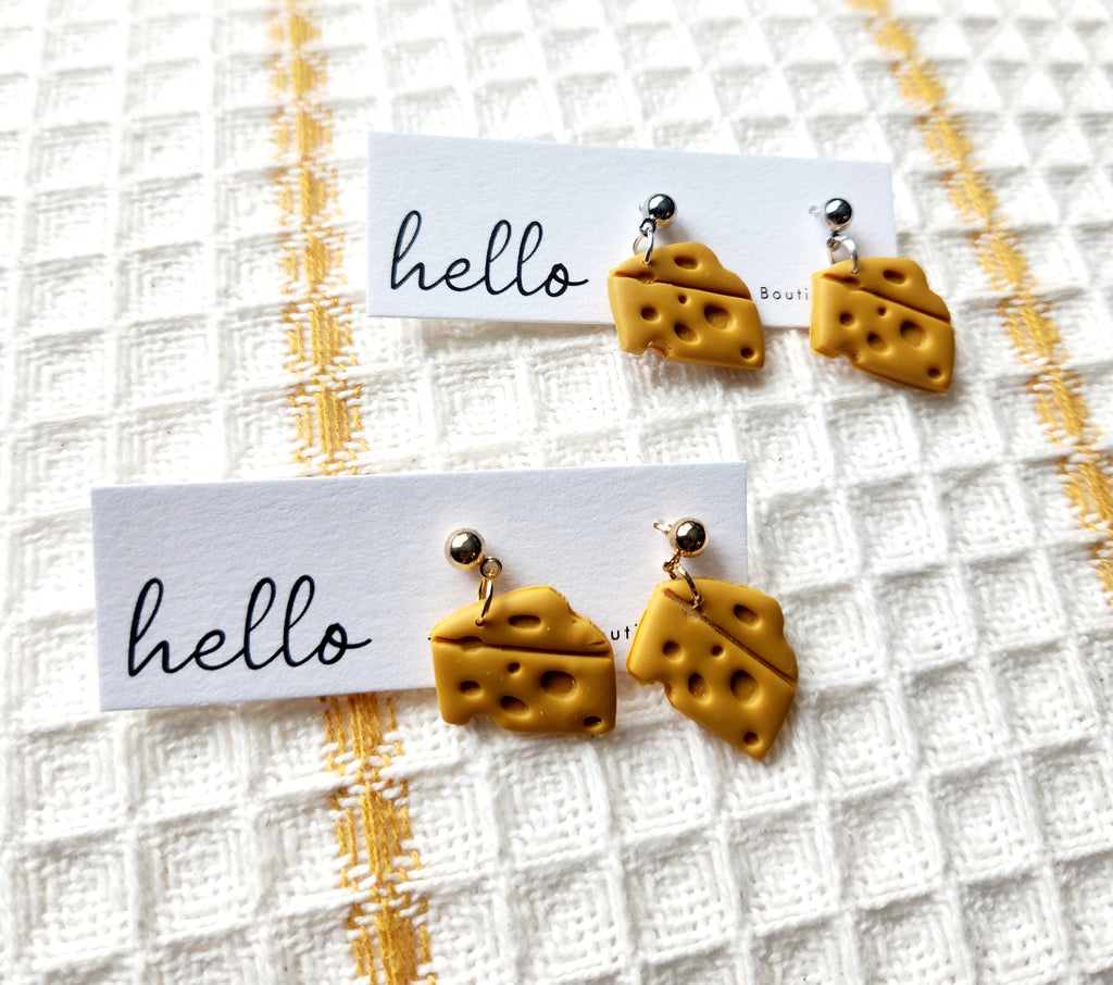Wisconsin cheese earrings
