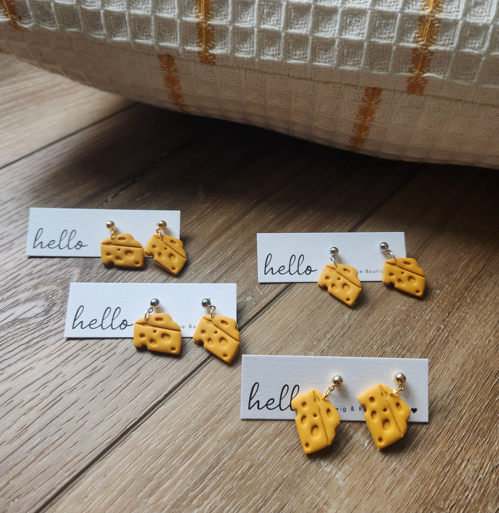 Wisconsin cheese earrings