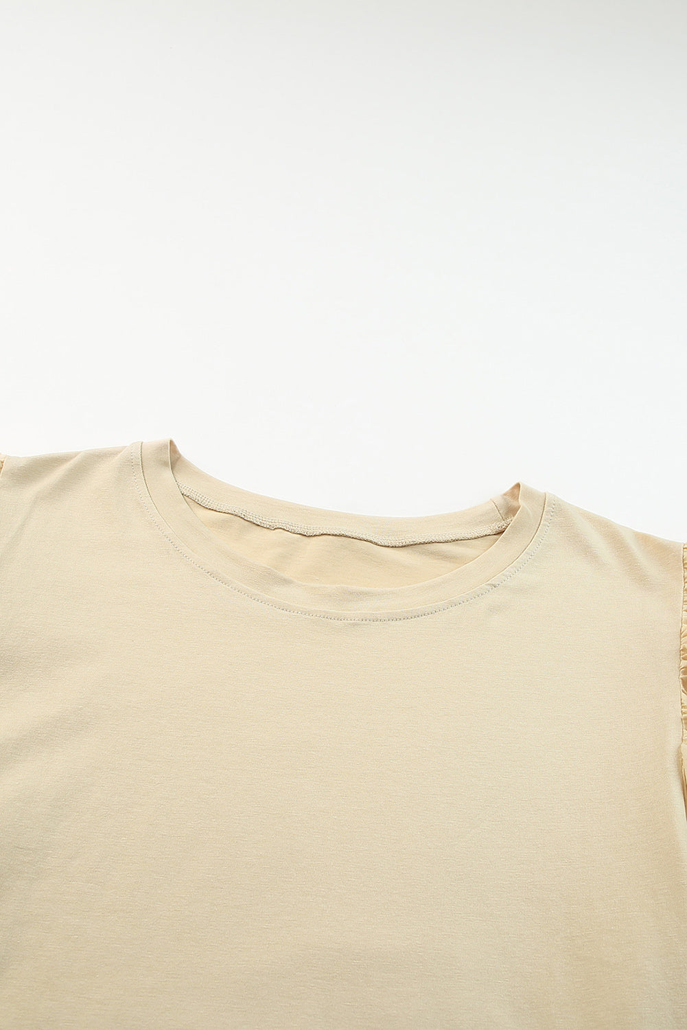 Apricot Plus Size Flutter Sleeve Top