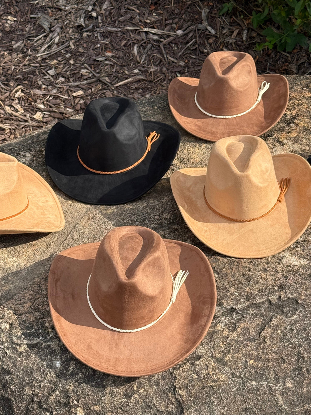 Premium Suede Cowboy Hat XL - Adjustable Fedora Style Rodeo Hat for Men & Women 60-61cm Size with 10cm Brim & 12cm Height-0