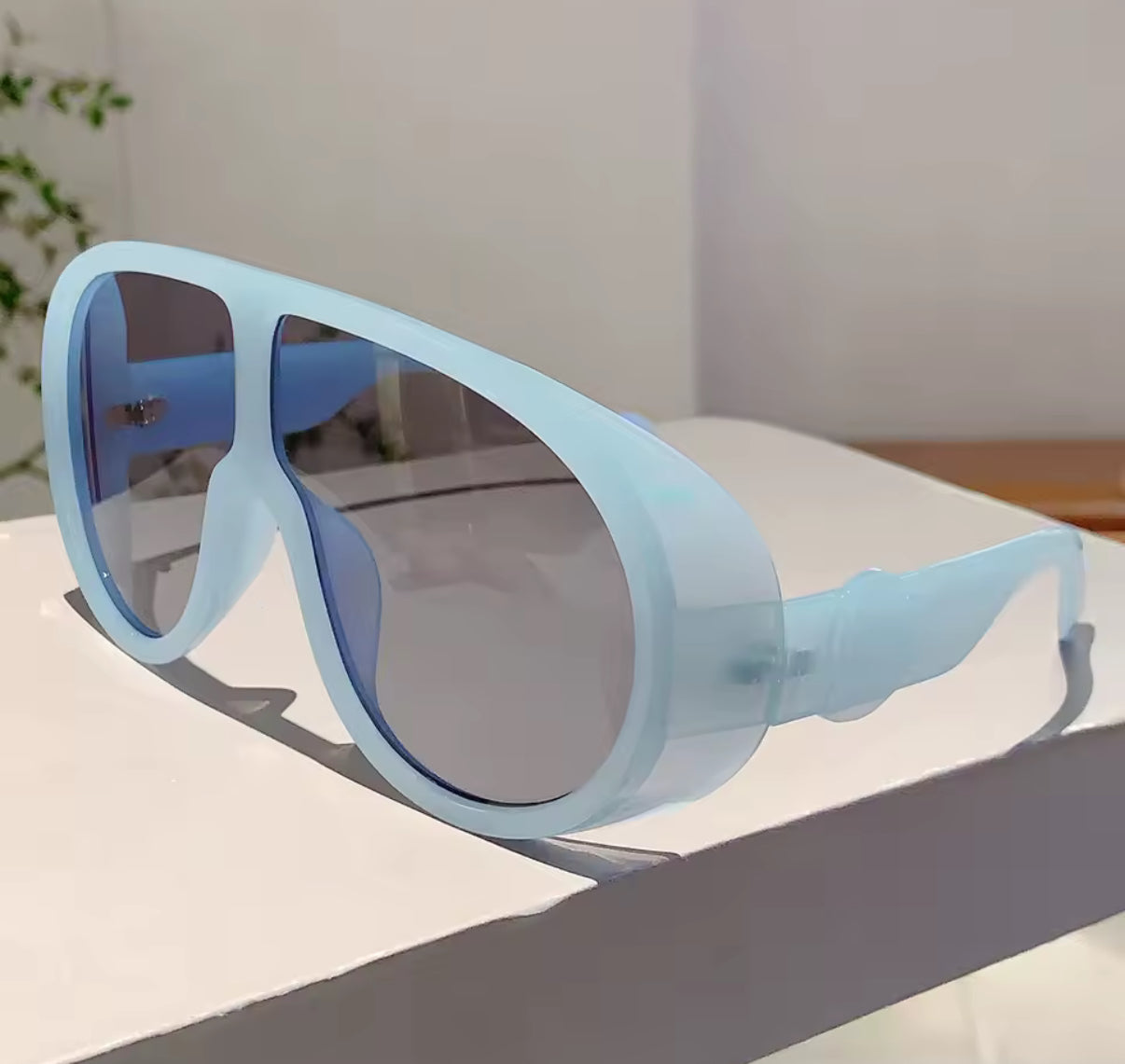 Tea Statement Sunglasses, Durable Resin & Metal Unisex Design - Lightweight-0