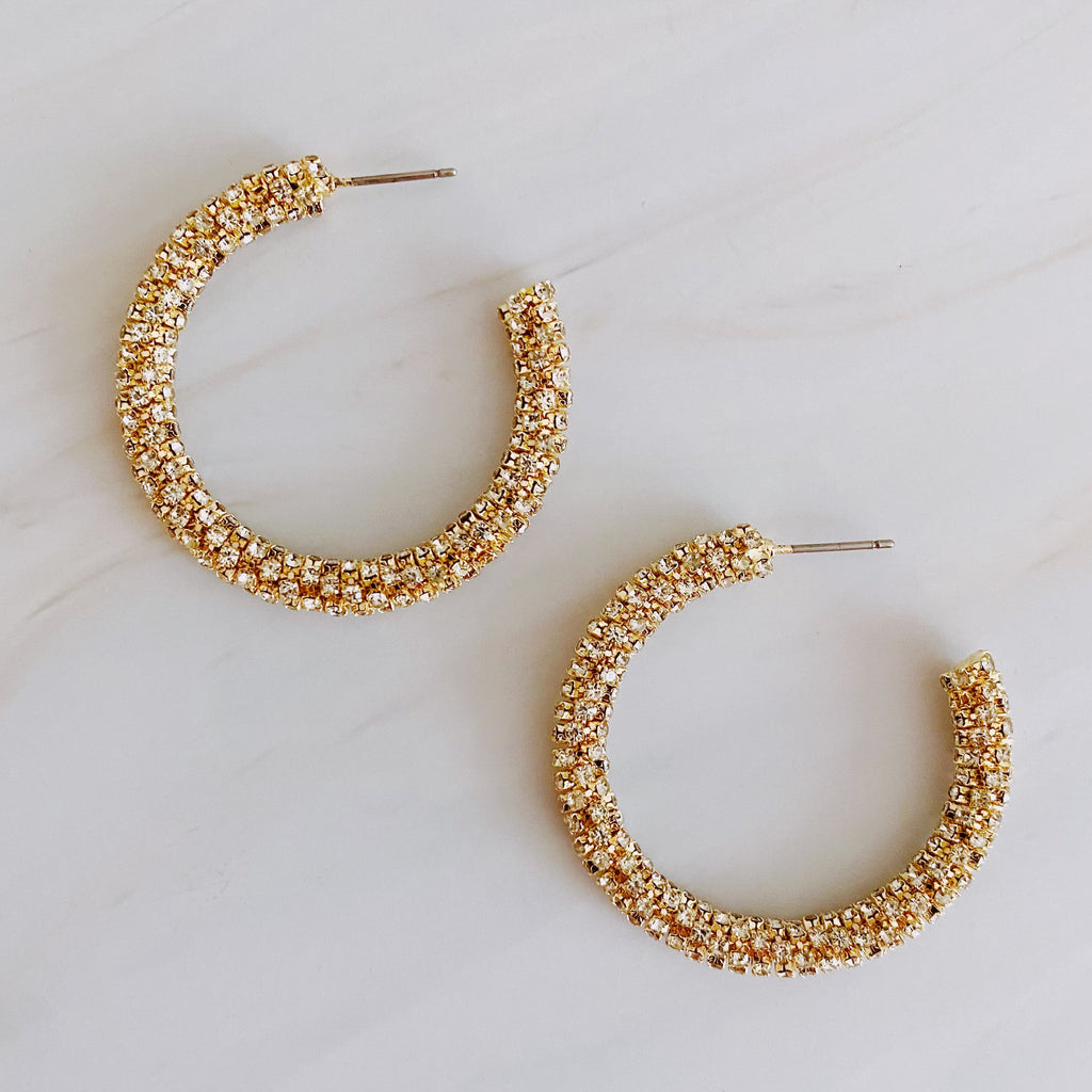 Wrapped In Shine Hoop Earrings-2