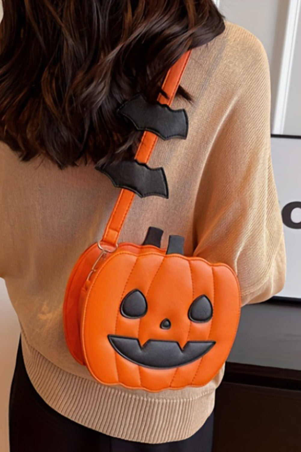 Carrot Halloween Pumpkin Shoulder Bag