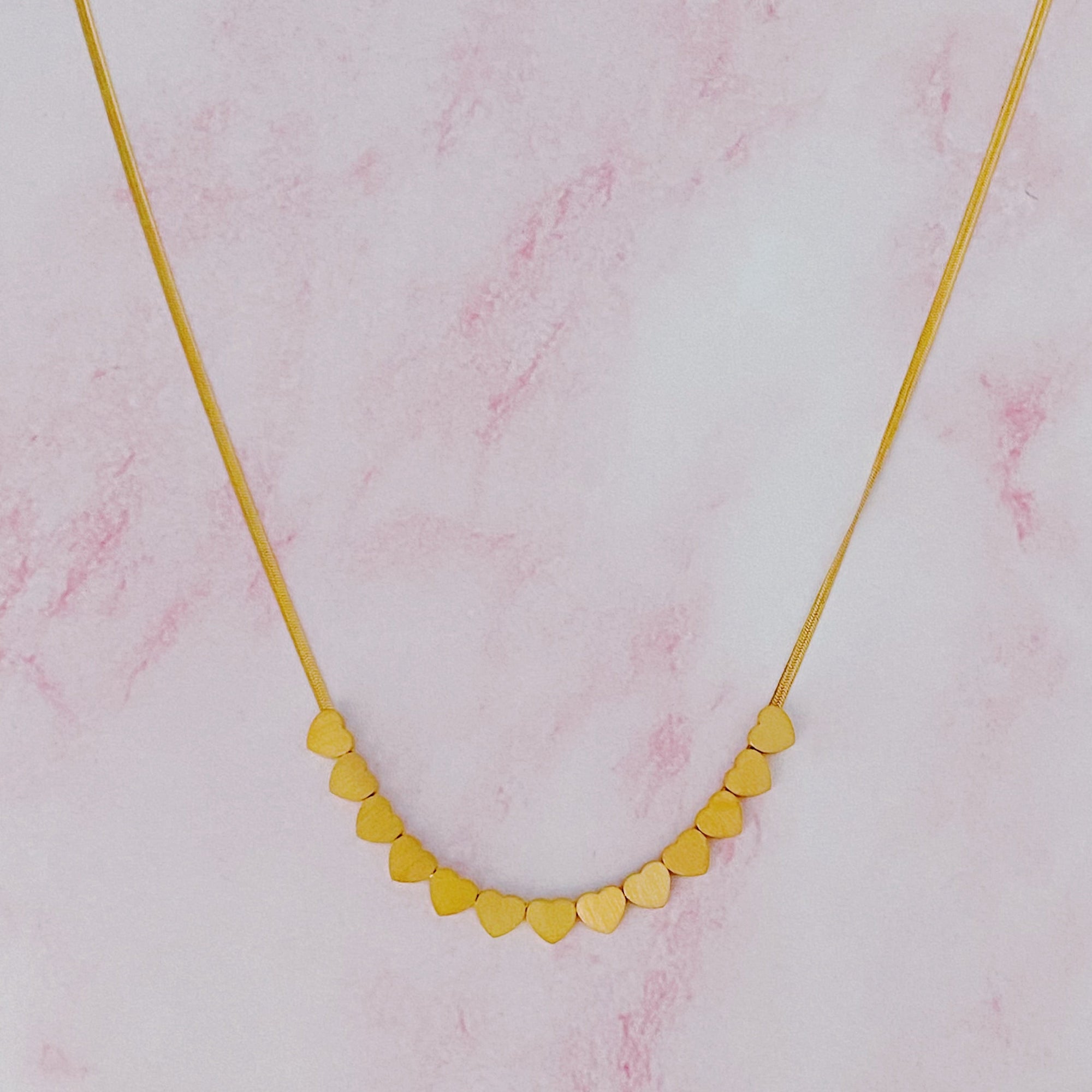 With Me Mini Hearts Necklace-0