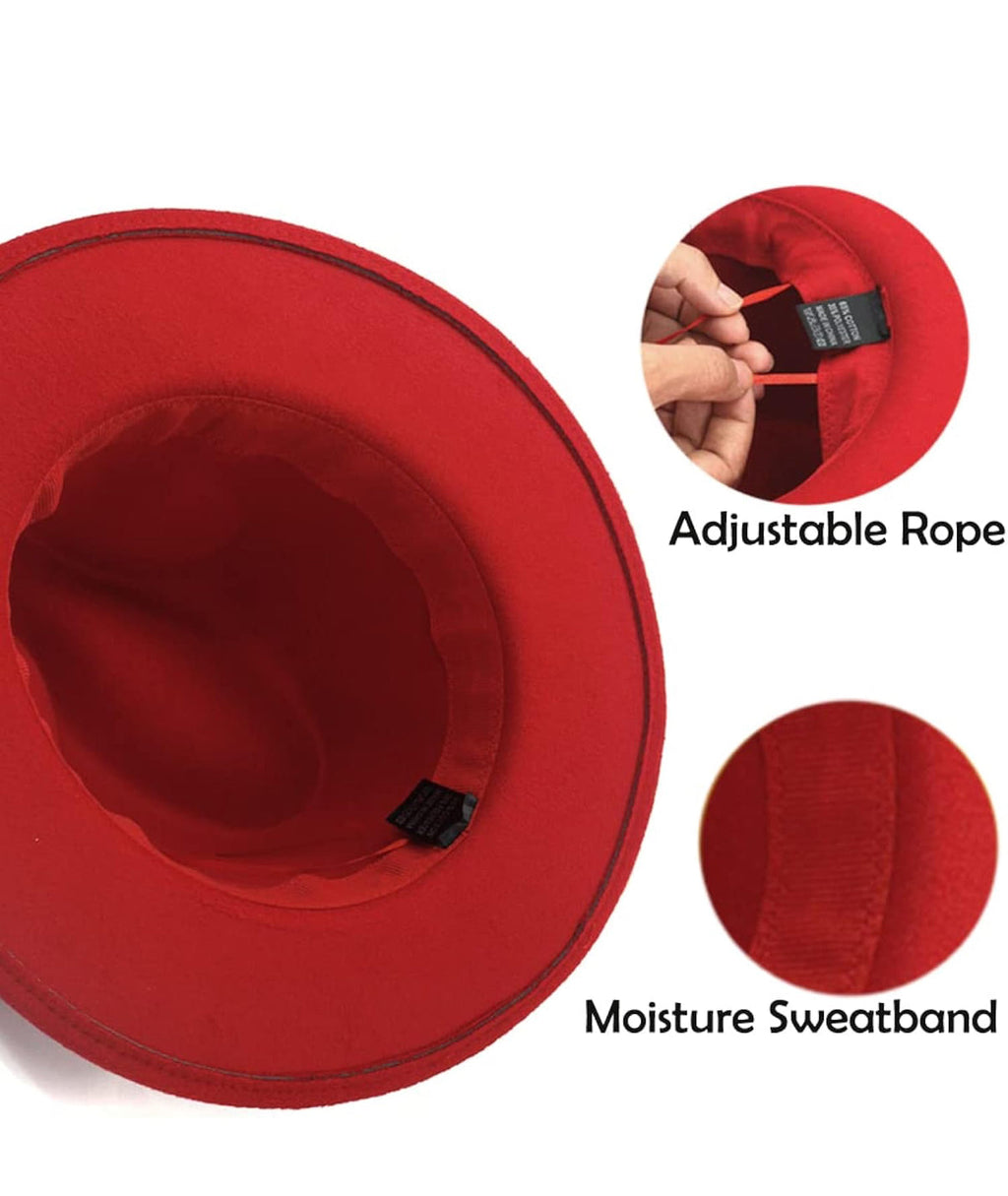 Leopard belt Fedora Hat-2