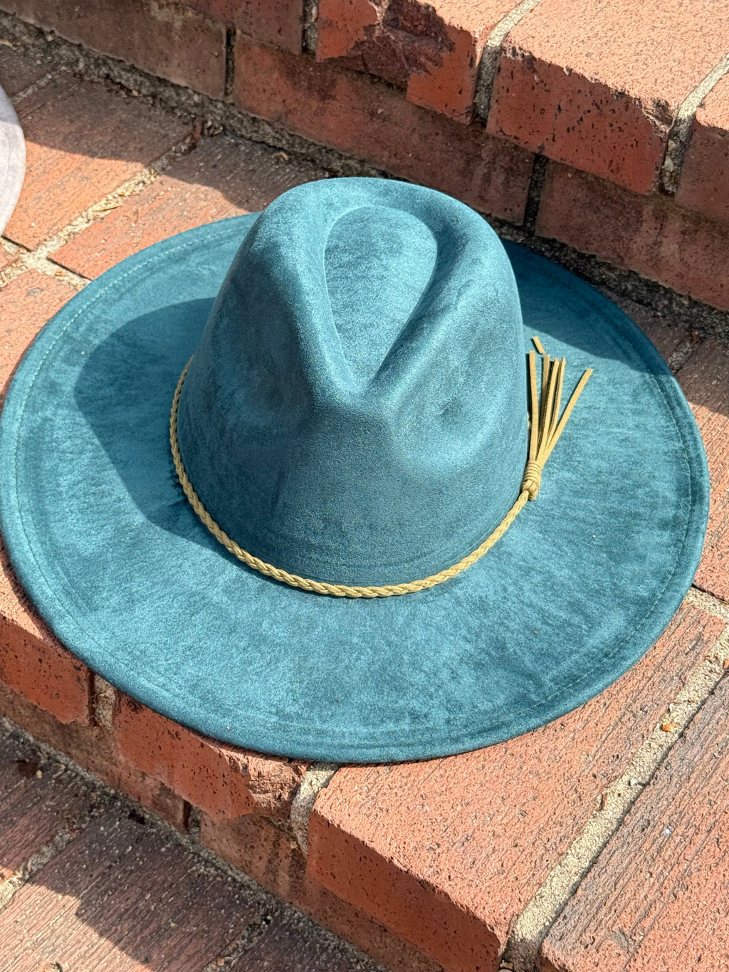 Premium Vegan Tribal Suede Fedora Hat-21