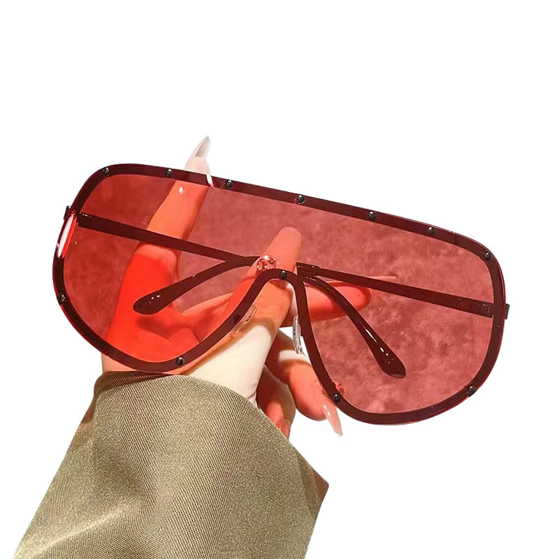 TrendyFlare Statement Sunglasses-red-1