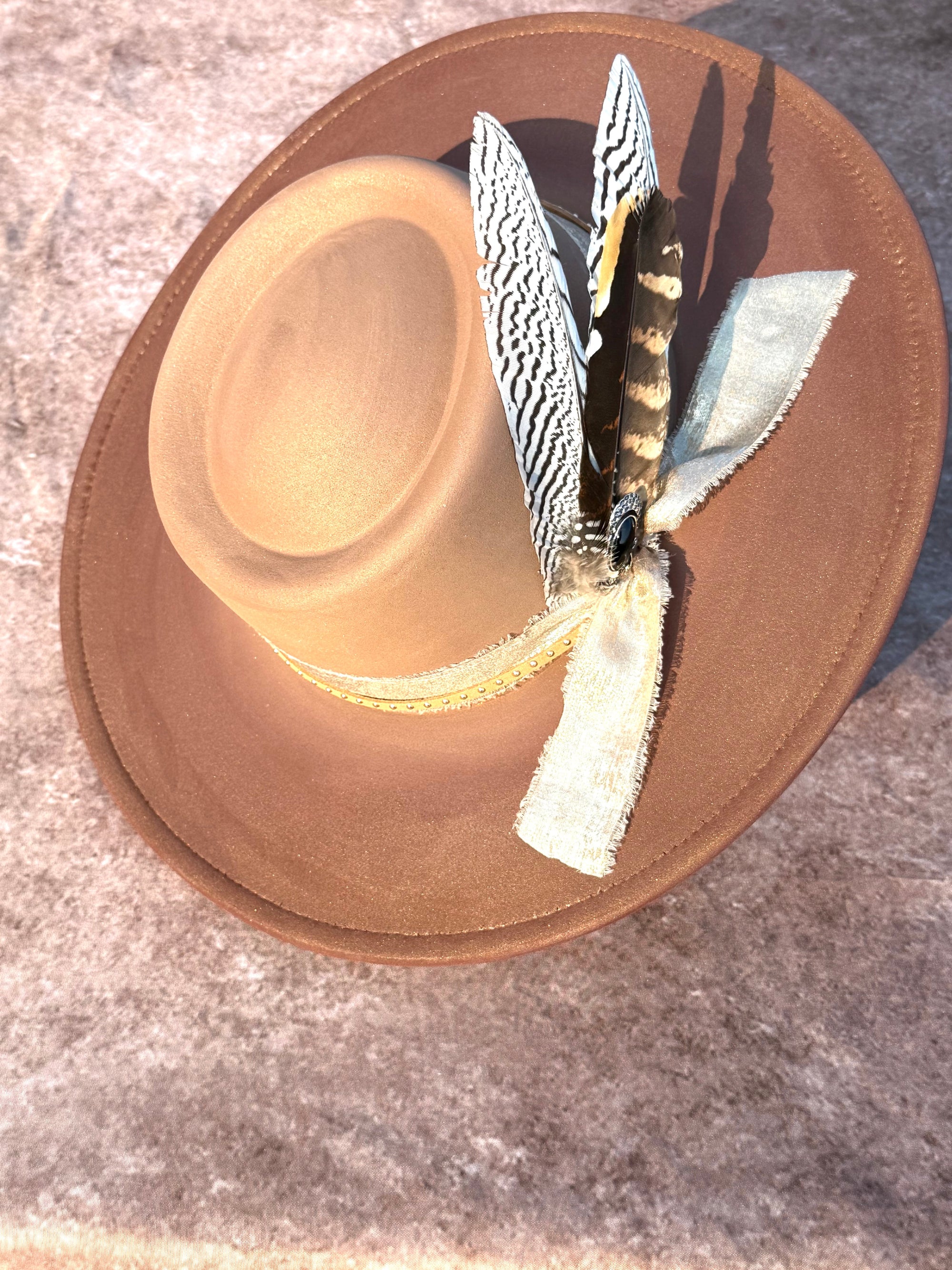 Custom handcrafted SugarCookie Fedora Hat-0