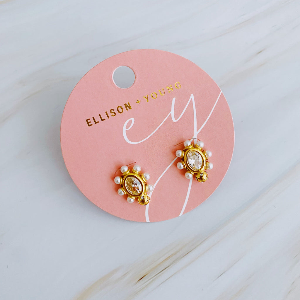 Glam On The Yacht Stud Earrings-4
