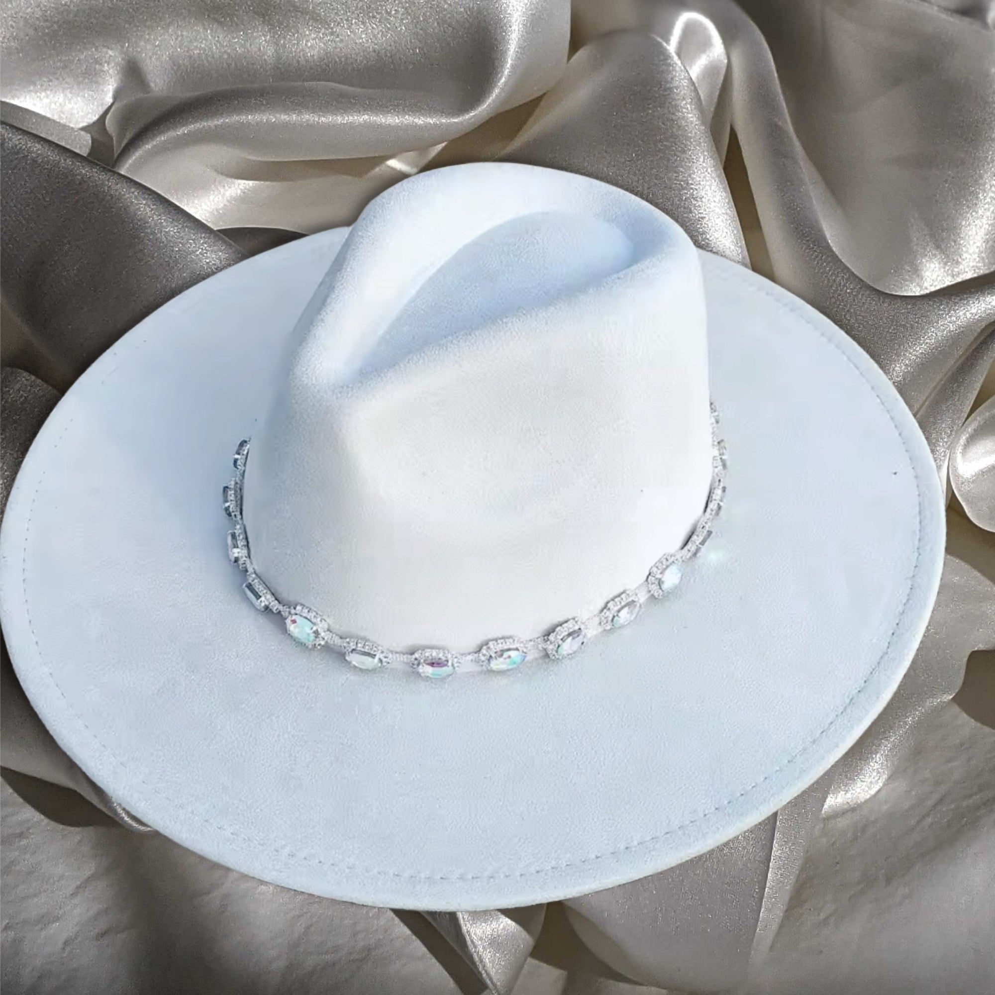 Raw diamond lux wide  brim Fedora Hat-0