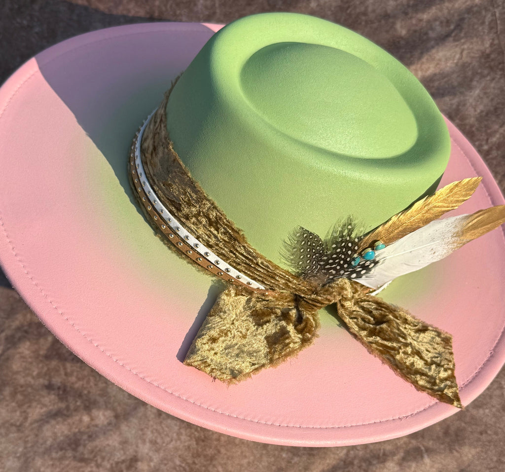 Custom handcrafted Pinkpie Fedora Hat-3