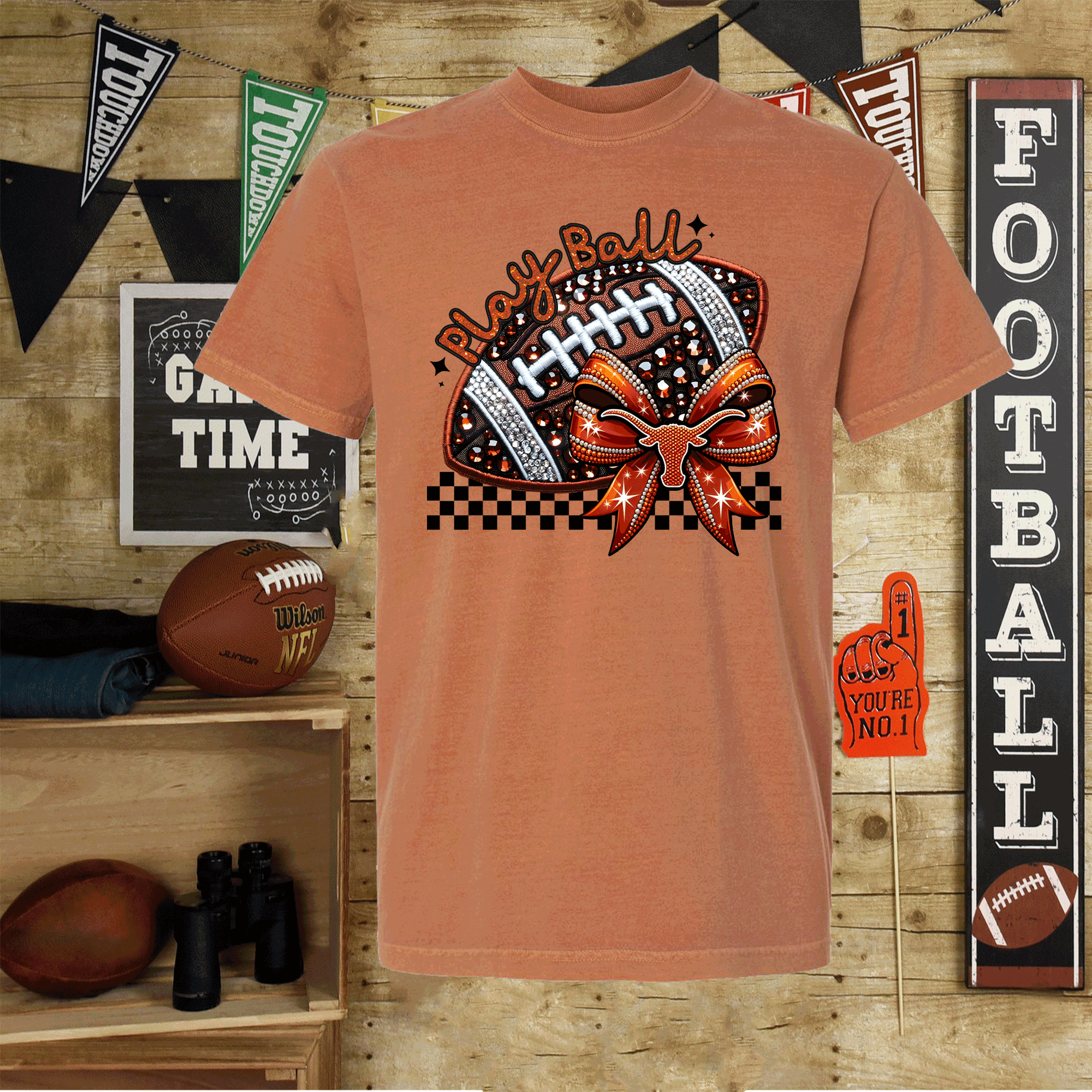 University of Texas Football Shirts, Longhorns Football sweatshirts, SEC Football, College Football, Hook em Horns, Faux Glitter Longhorn Retro Comfort Colors