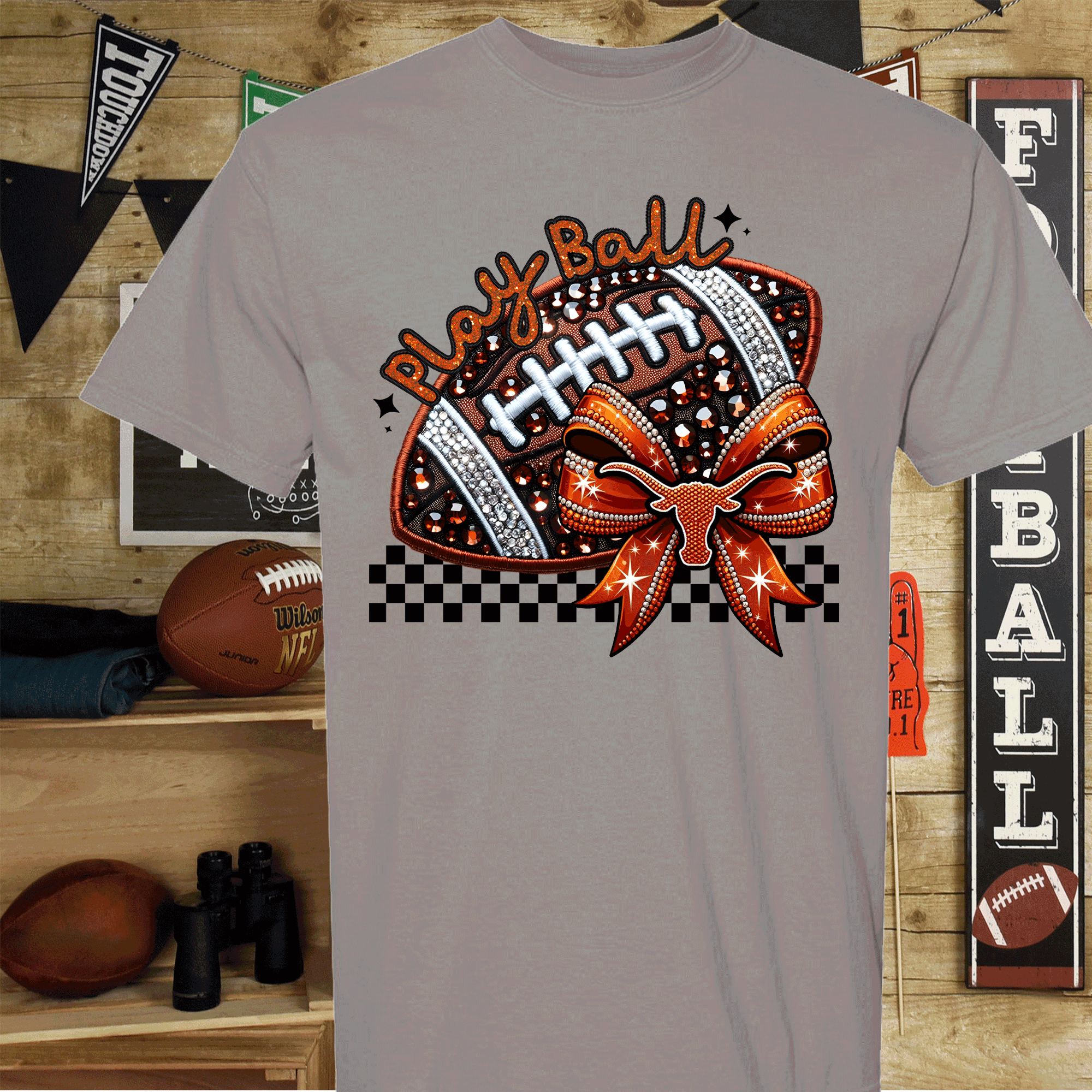 University of Texas Football Shirts, Longhorns Football sweatshirts, SEC Football, College Football, Hook em Horns, Faux Glitter Longhorn Retro Comfort Colors