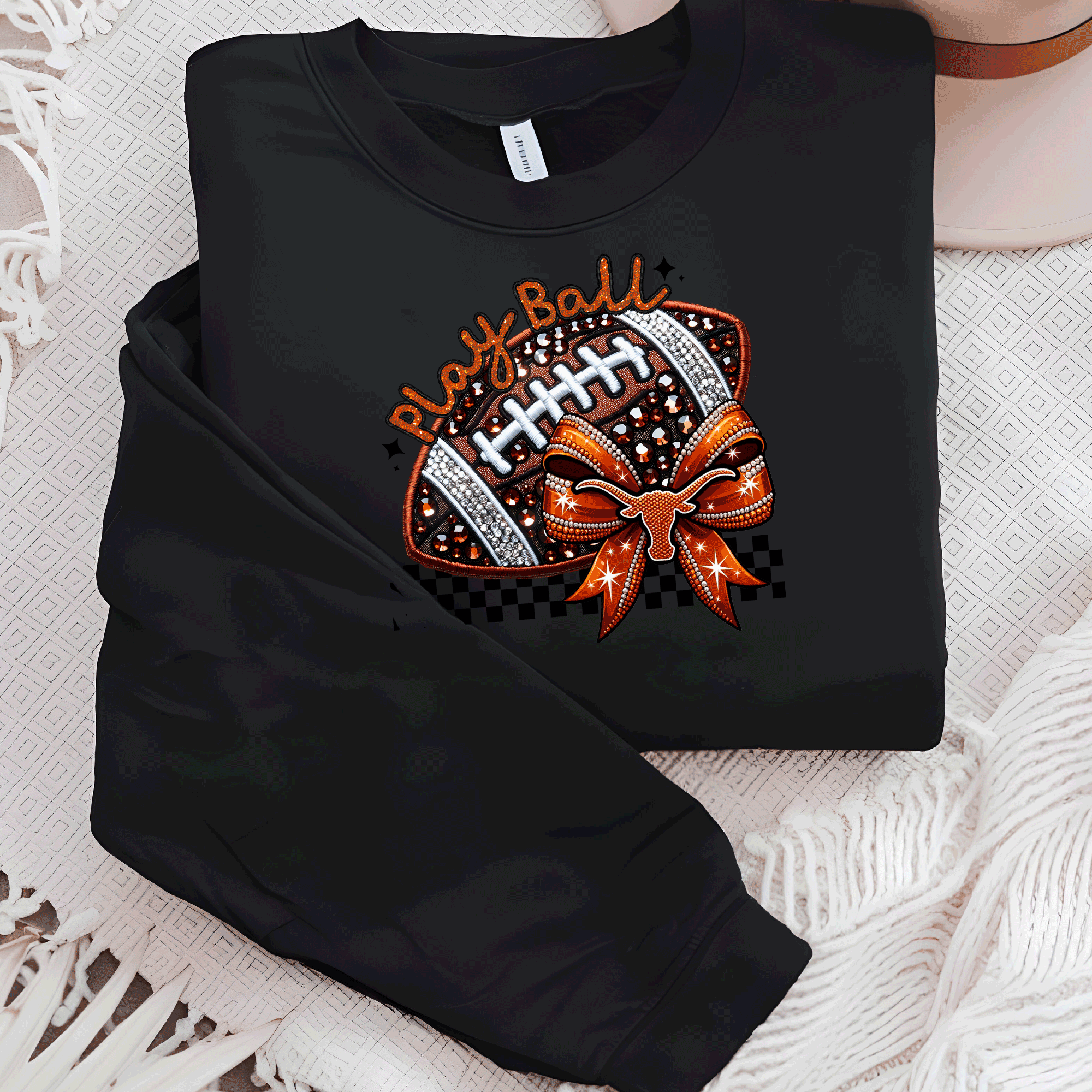 University of Texas Football Shirts, Longhorns Football sweatshirts, SEC Football, College Football, Hook em Horns, Faux Glitter Longhorn Retro Comfort Colors