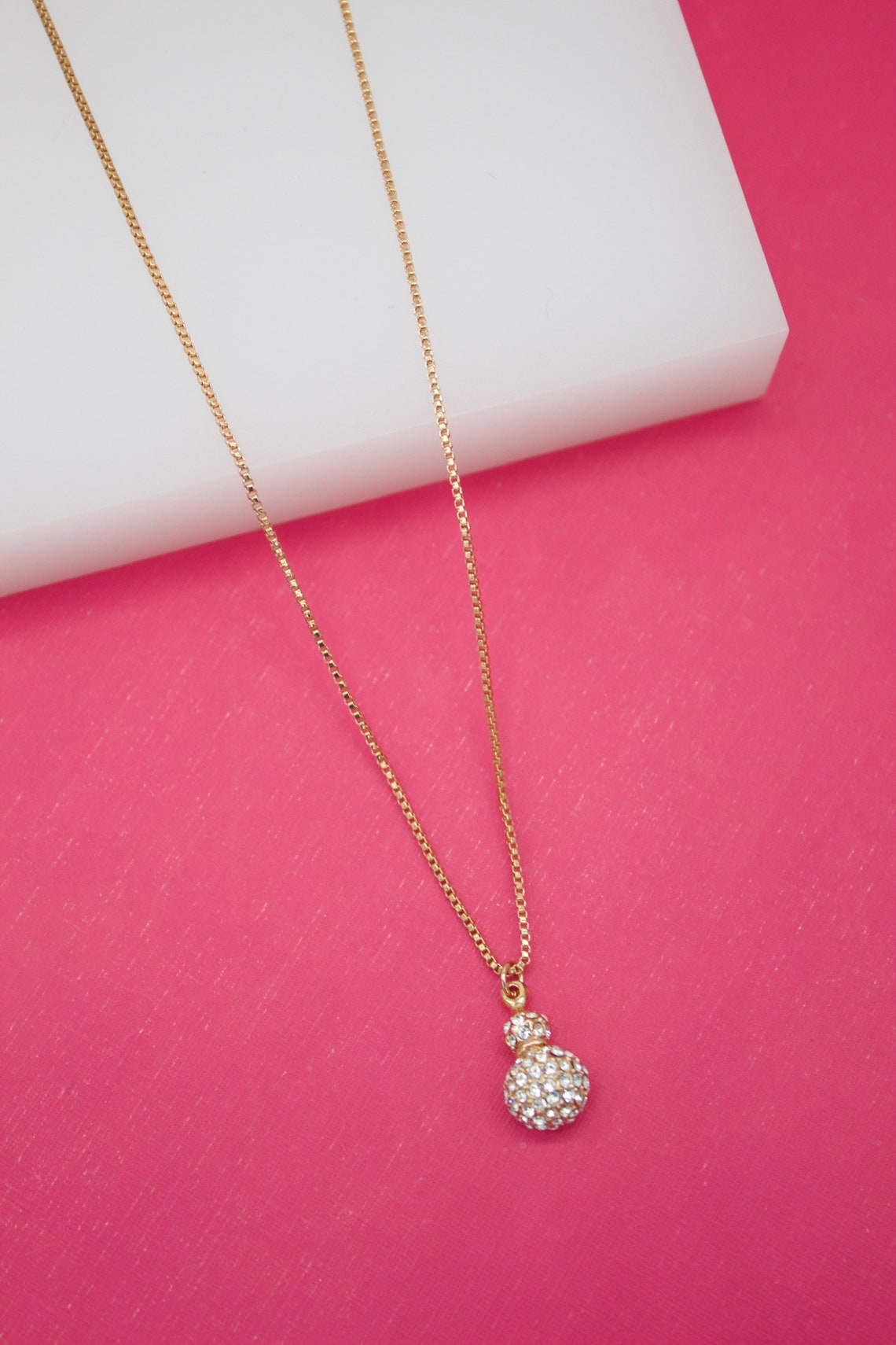 18K Rose Gold Filled Designed Cubic Zirconia Stone Ball-0