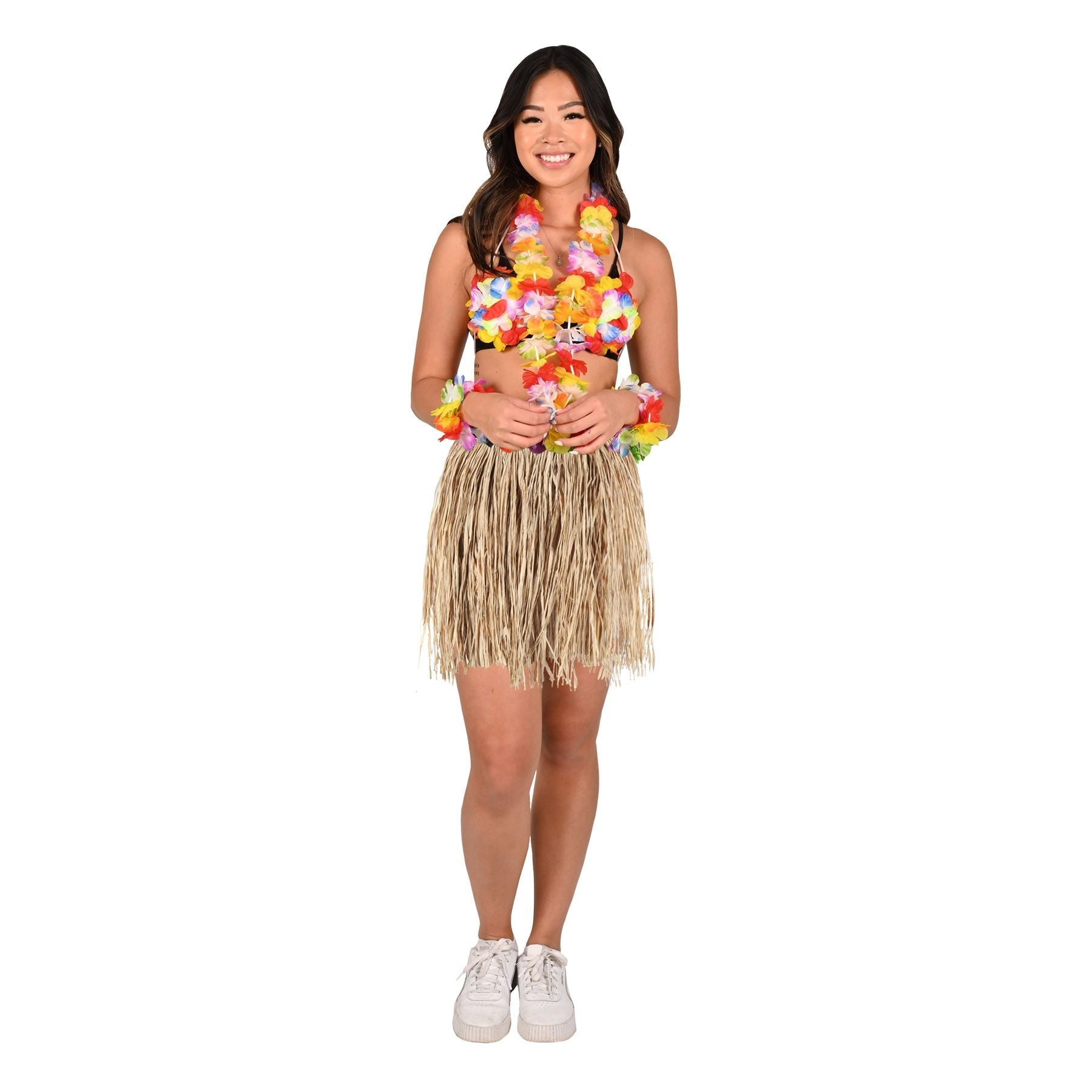 Teen Natural Tan Raffia Hula Skirt