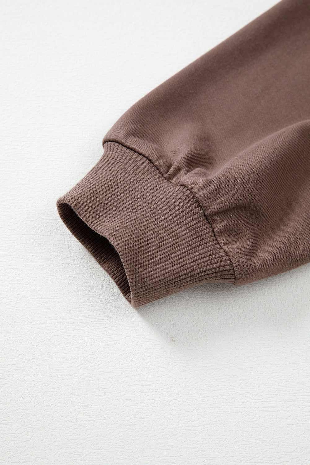 Dark Khaki Color Block Drop Shoulder Pullover Casual Sweatshirt