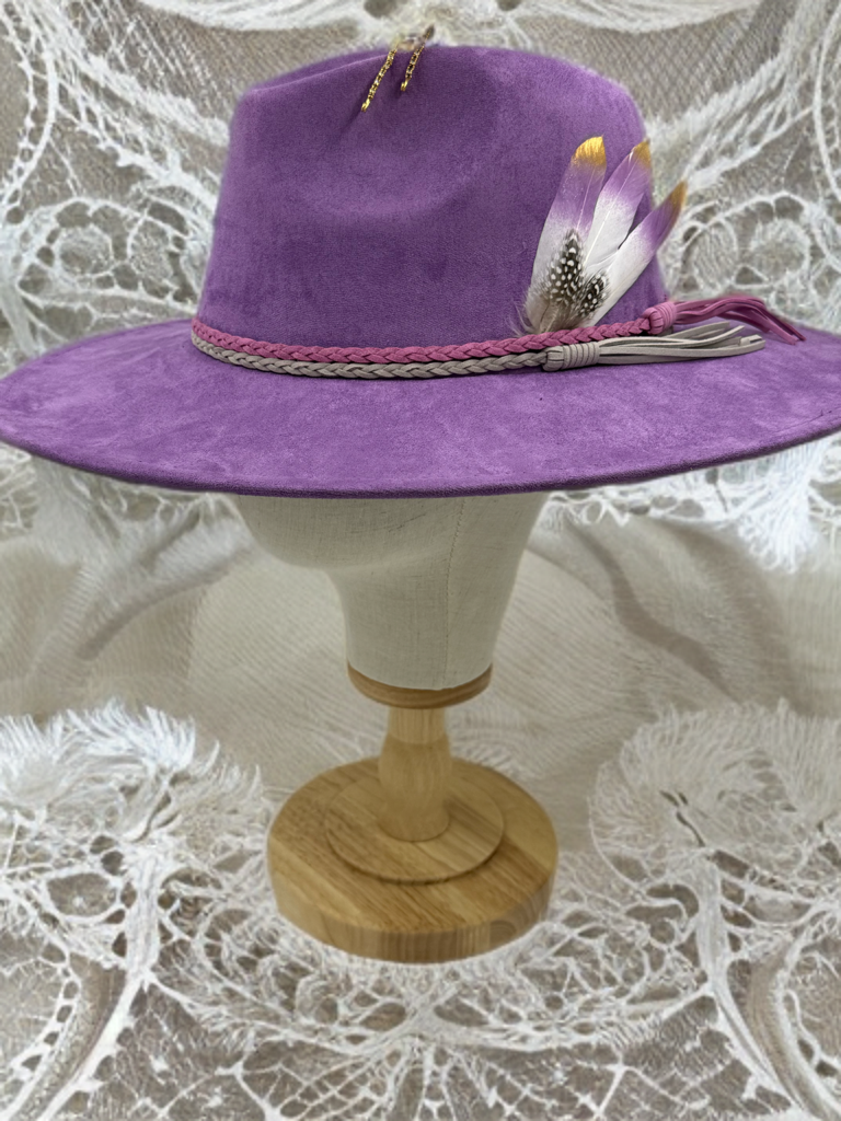Luxury Fedora Hat -purpleburst-1