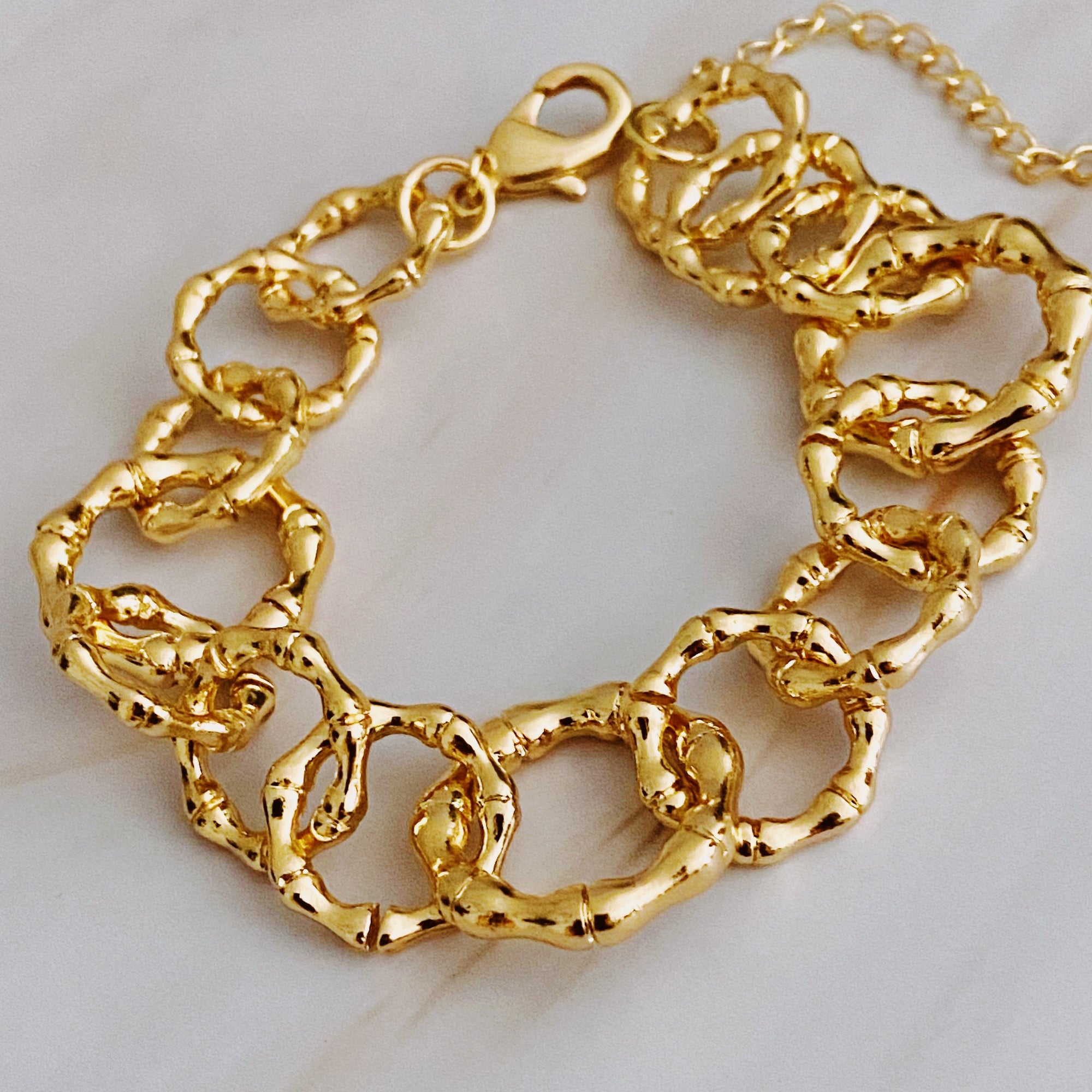 Artfully Linked Chain Bracelet-0