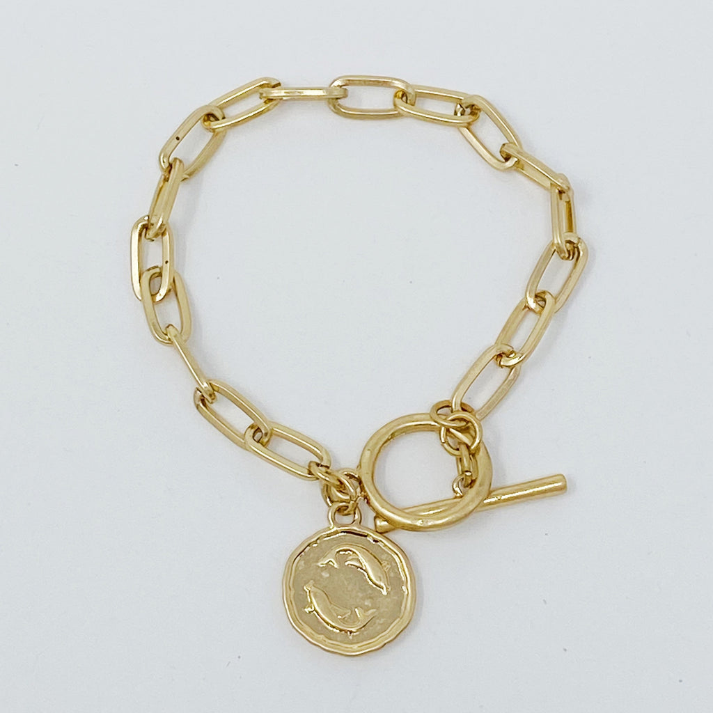 Zodiac Charm Chain Bracelet-14