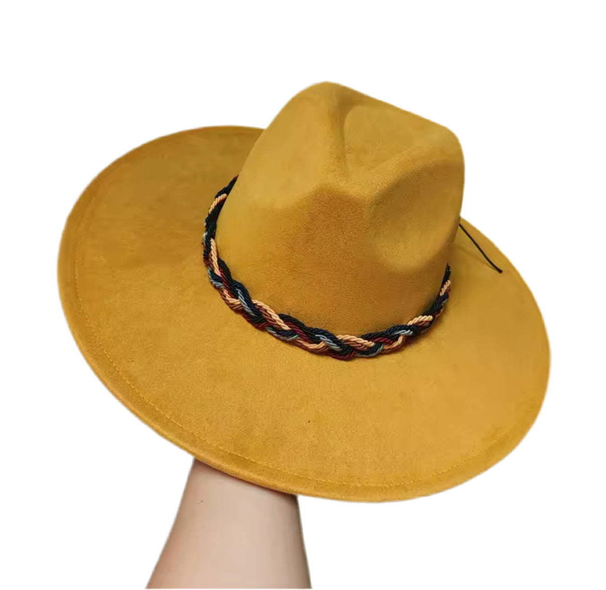 Twistme Suede wide brim Fedora-2