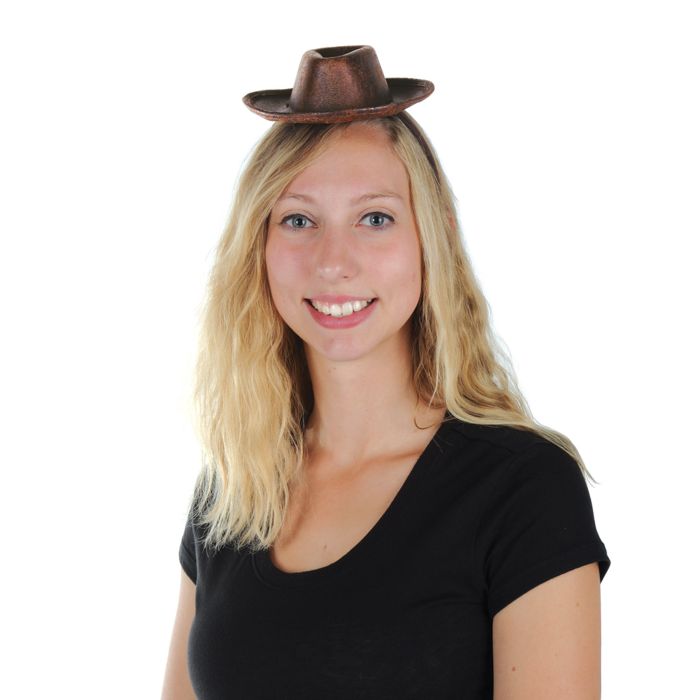 Mini Cowboy Hat Headband Costume Accessory