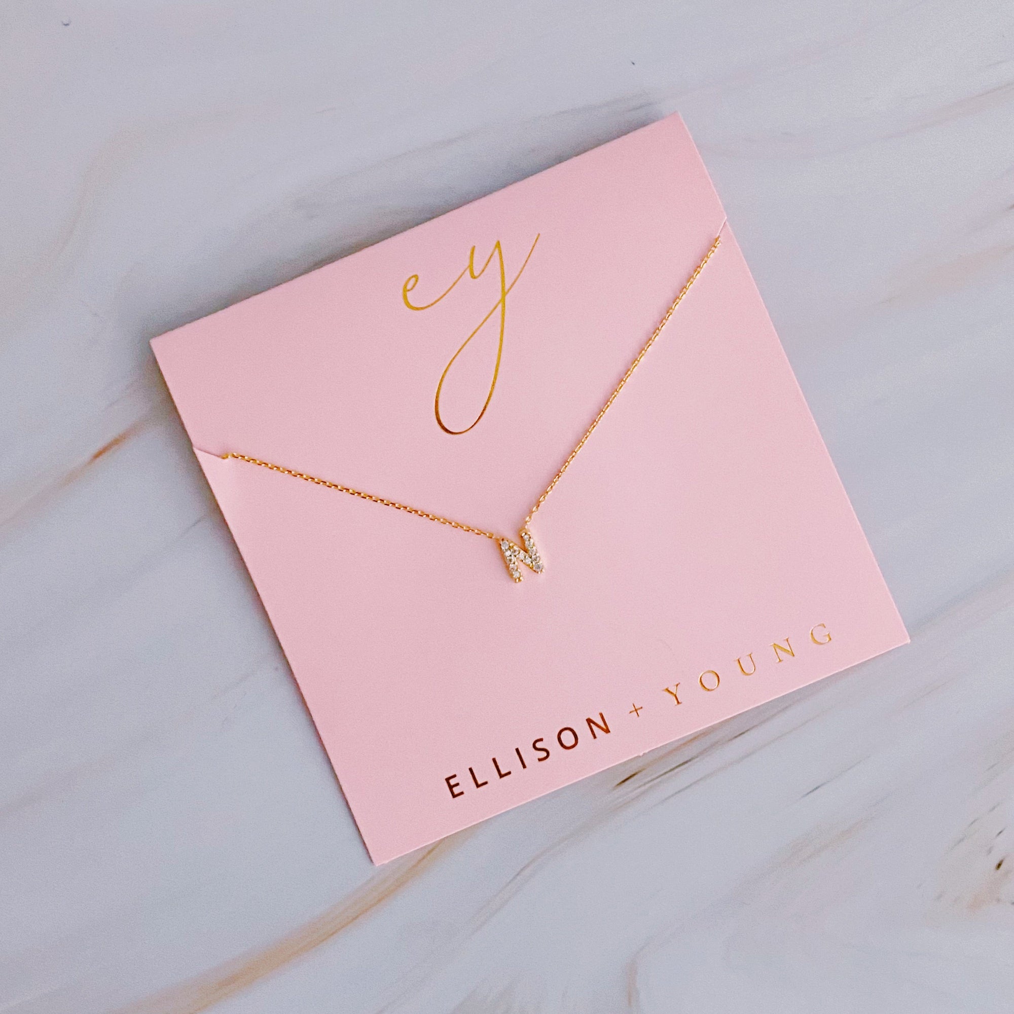 Understated Beauty Initial Necklace-16