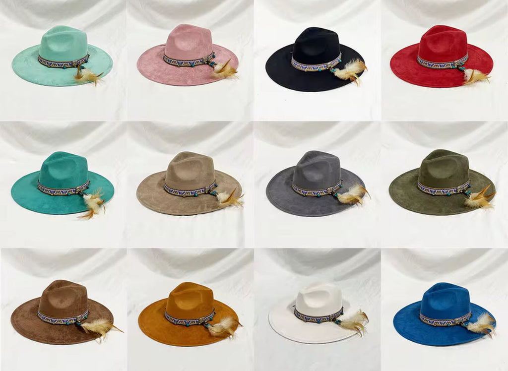 Dreams Suede Wide Brim Hat-1