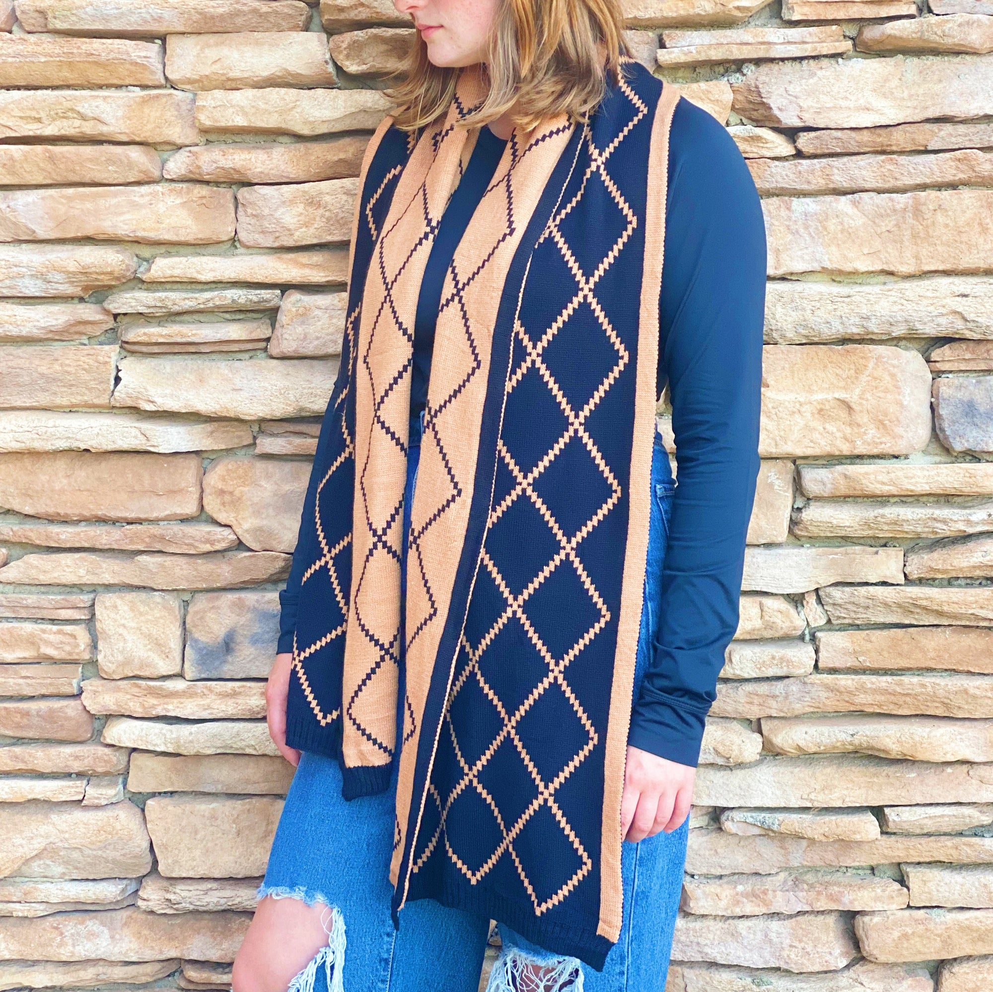 Paris Class Knit Scarf-0