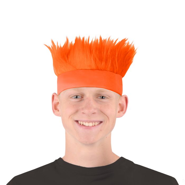 Orange Wild Spiked Hair Headband