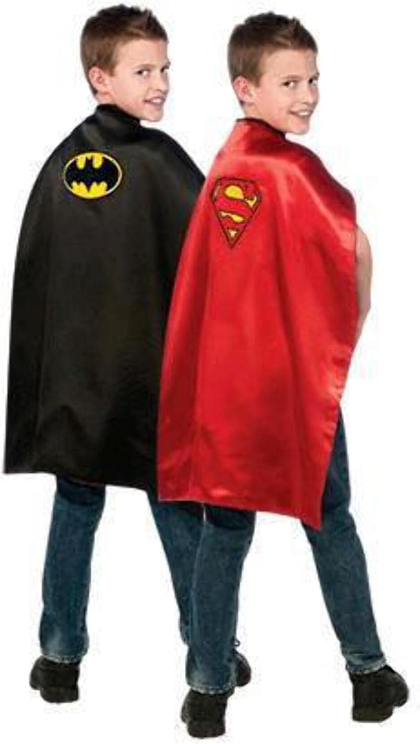 Kids DC Universe Reversible Batman/Superman Costume Cape