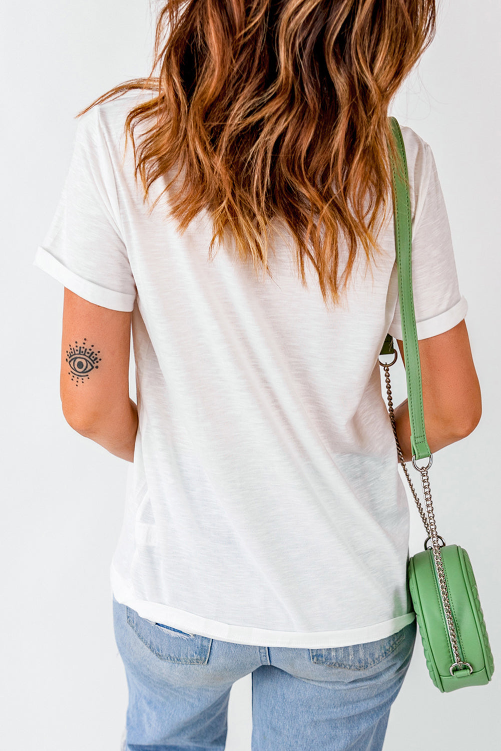 White Iis The Season Pumpkin Spice Graphic Crewneck T Shirt