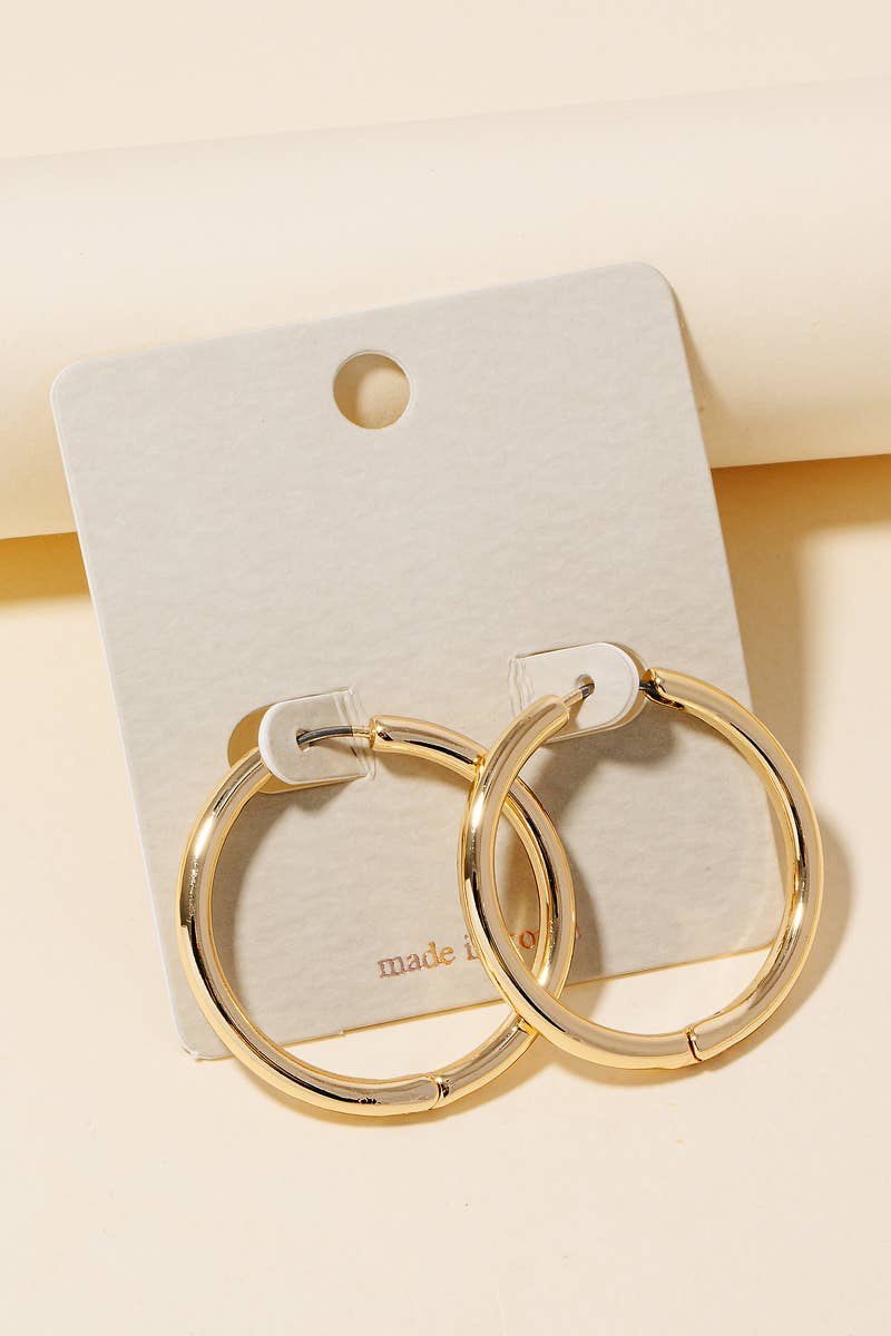 Classic Everyday Gold Hoop Earrings