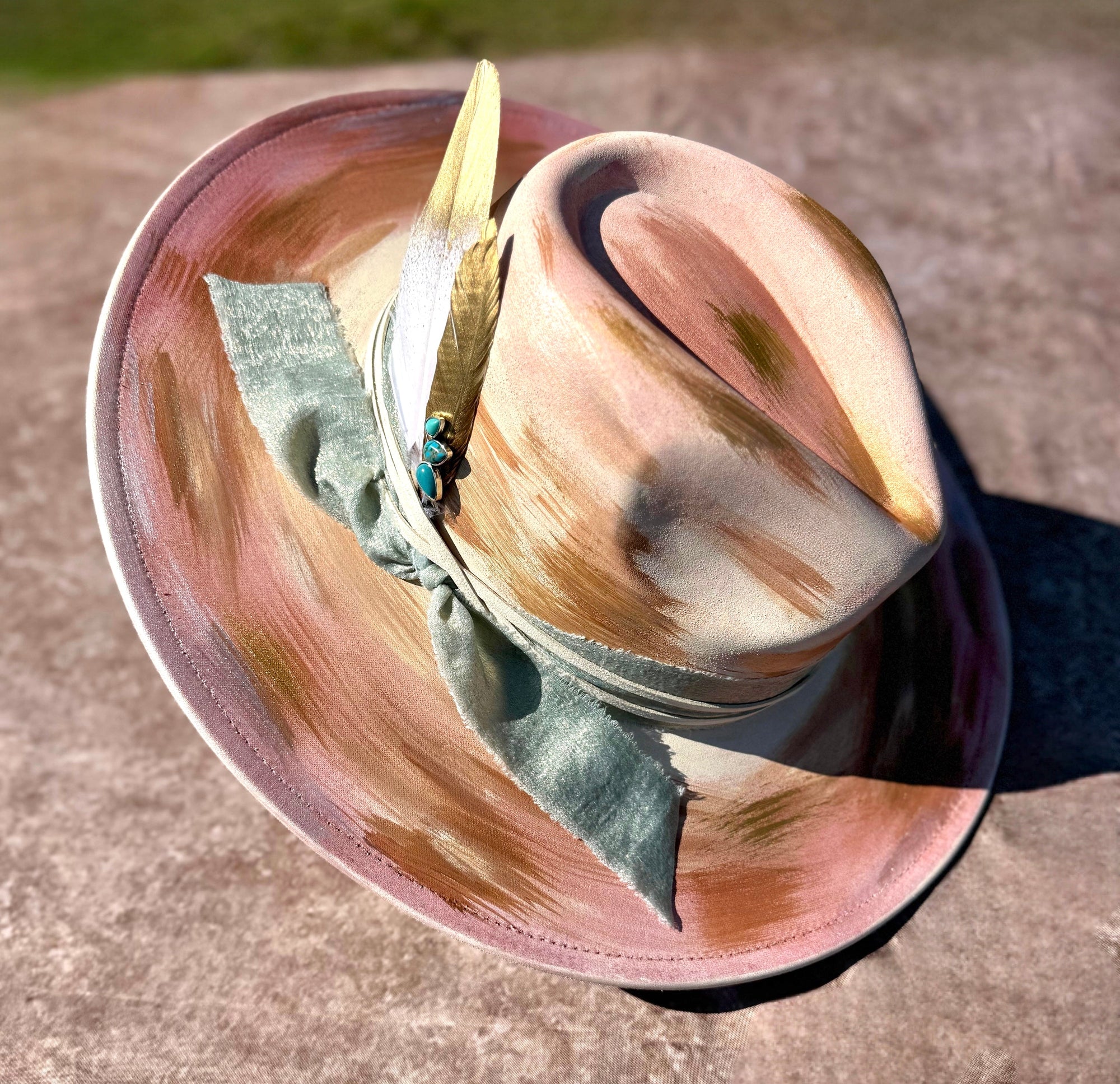 Custom handcrafted Solar Fedora Hat-1