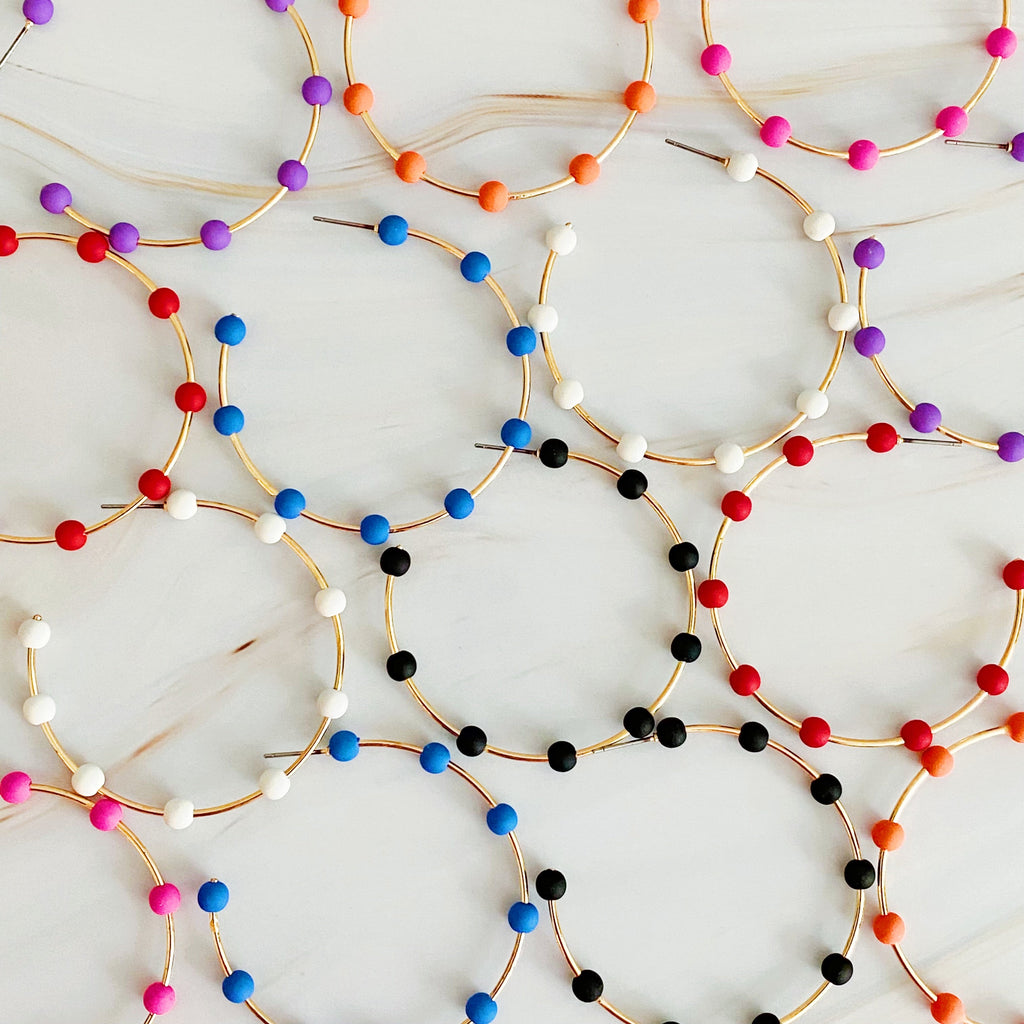 Games On Cloud Nine Hoop Earrings-0