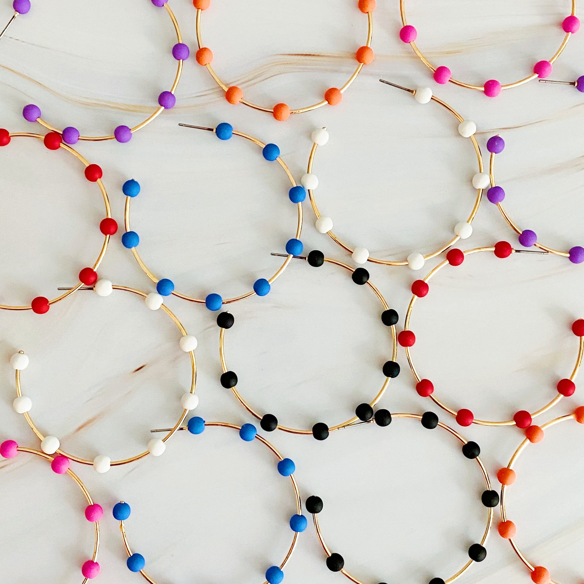 Games On Cloud Nine Hoop Earrings-0