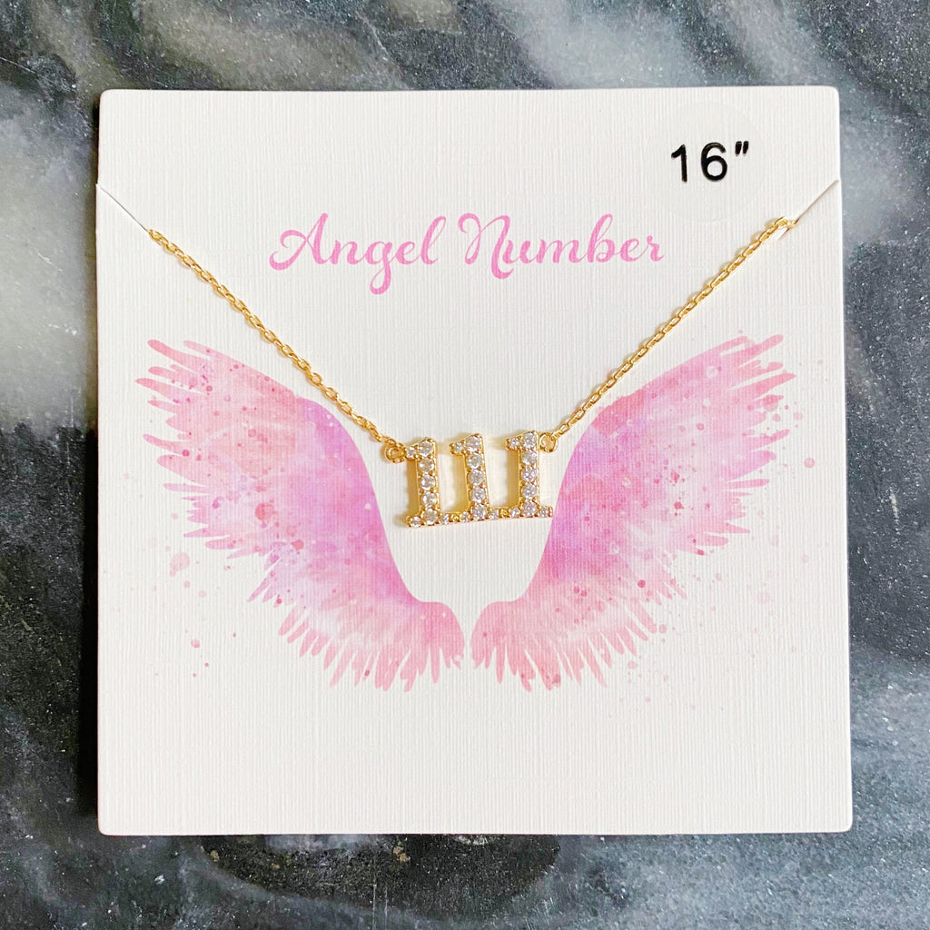 Dainty Angel Number Necklace-5