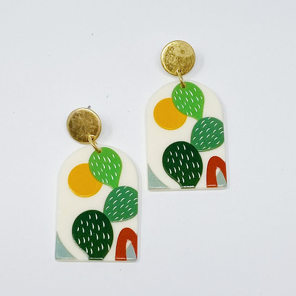 Artful Life Painted Earrings-5